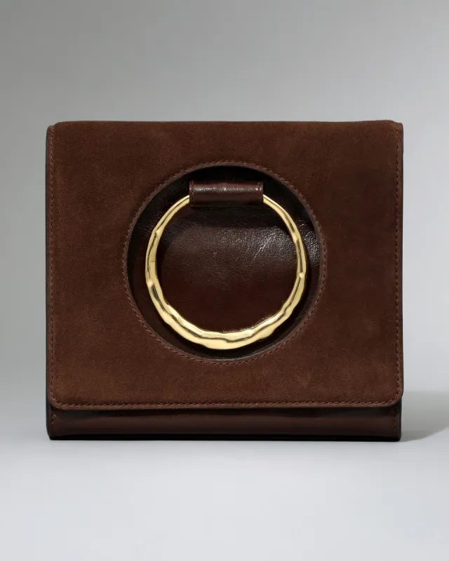 The Hunter Convertible Crossbody Bag- Chocolate sold by Alexis Bittar