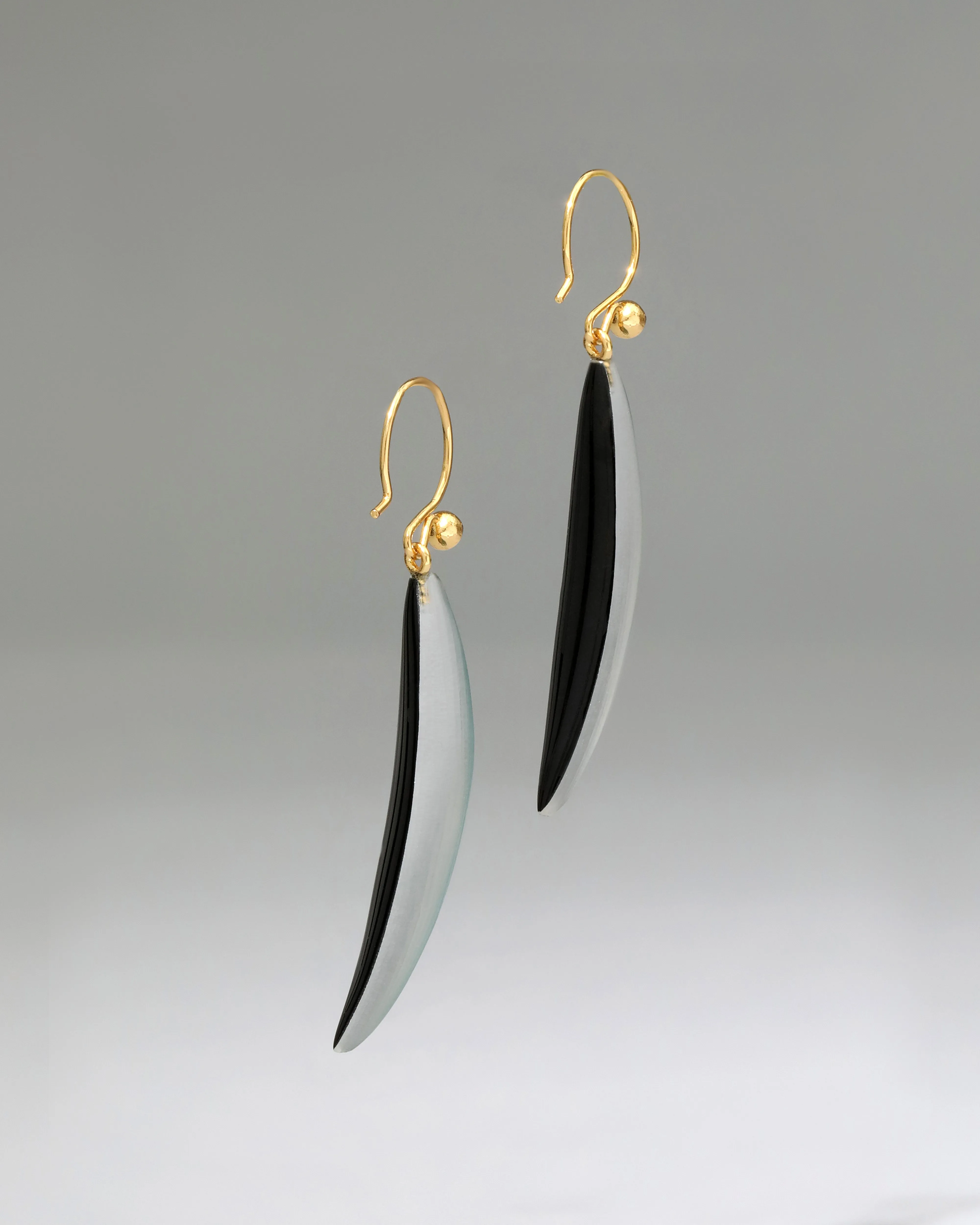Lucite Sliver Wire Earring- Teal Blue sold by Alexis Bittar product image thumbnail 3