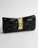 Gold Ribbon Convertible Shoulder Bag- Black sold by Alexis Bittar