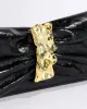 Gold Ribbon Convertible Shoulder Bag- Black sold by Alexis Bittar