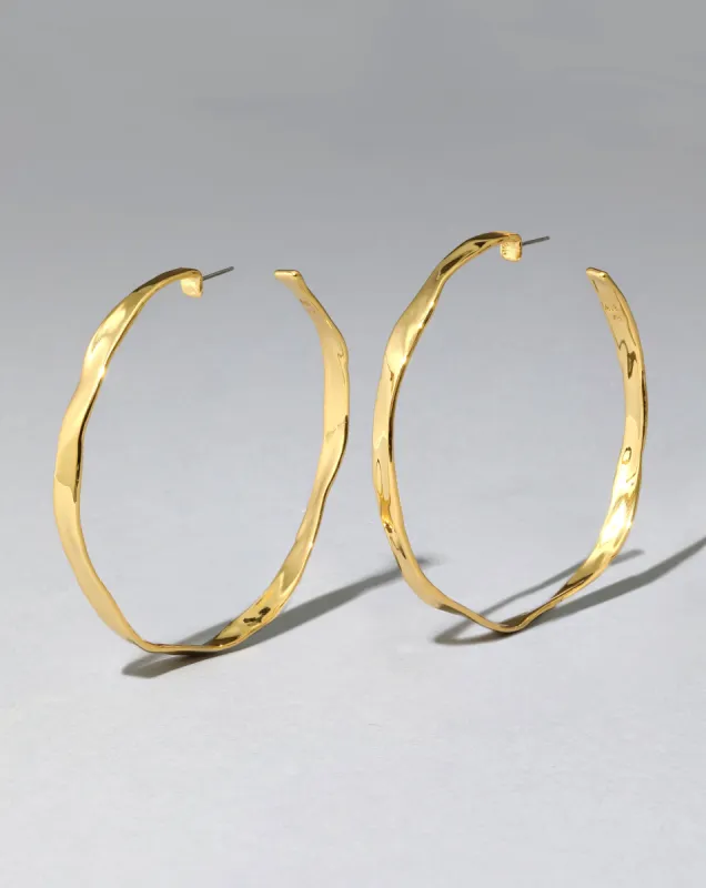Molten Gold X-Large Hoop Earring sold by Alexis Bittar