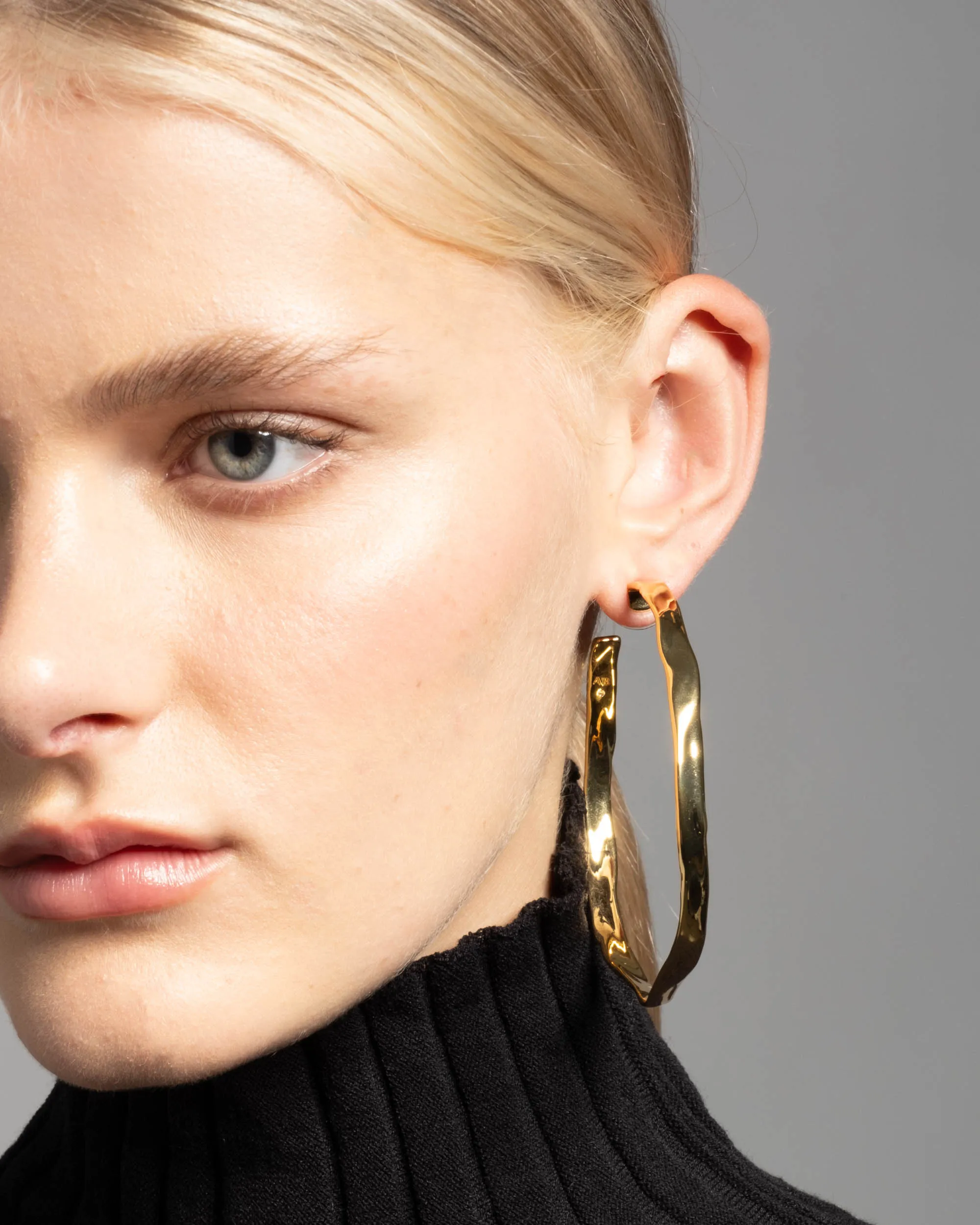 Molten Gold X-Large Hoop Earring sold by Alexis Bittar product image thumbnail 2
