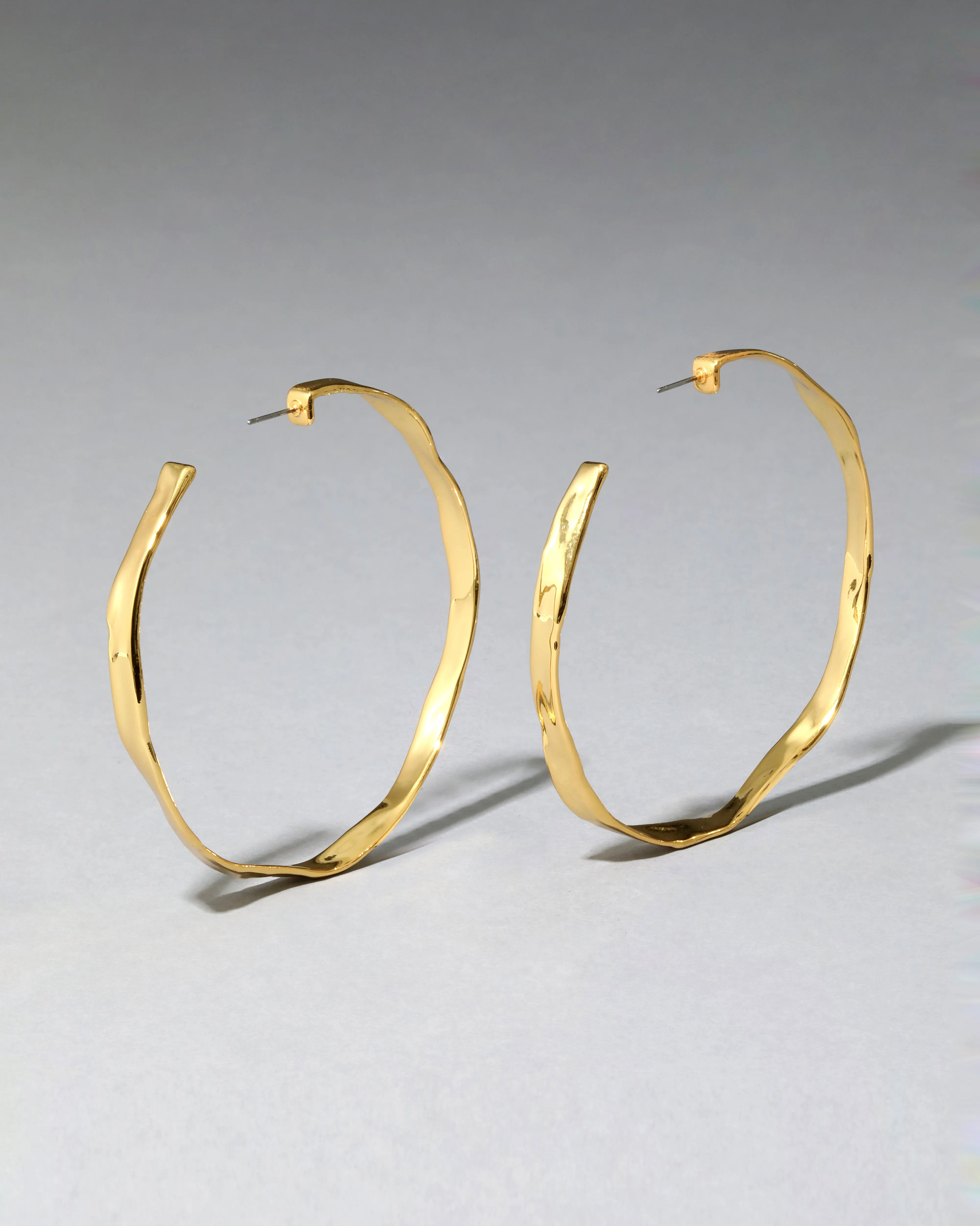 Molten Gold X-Large Hoop Earring sold by Alexis Bittar product image thumbnail 5