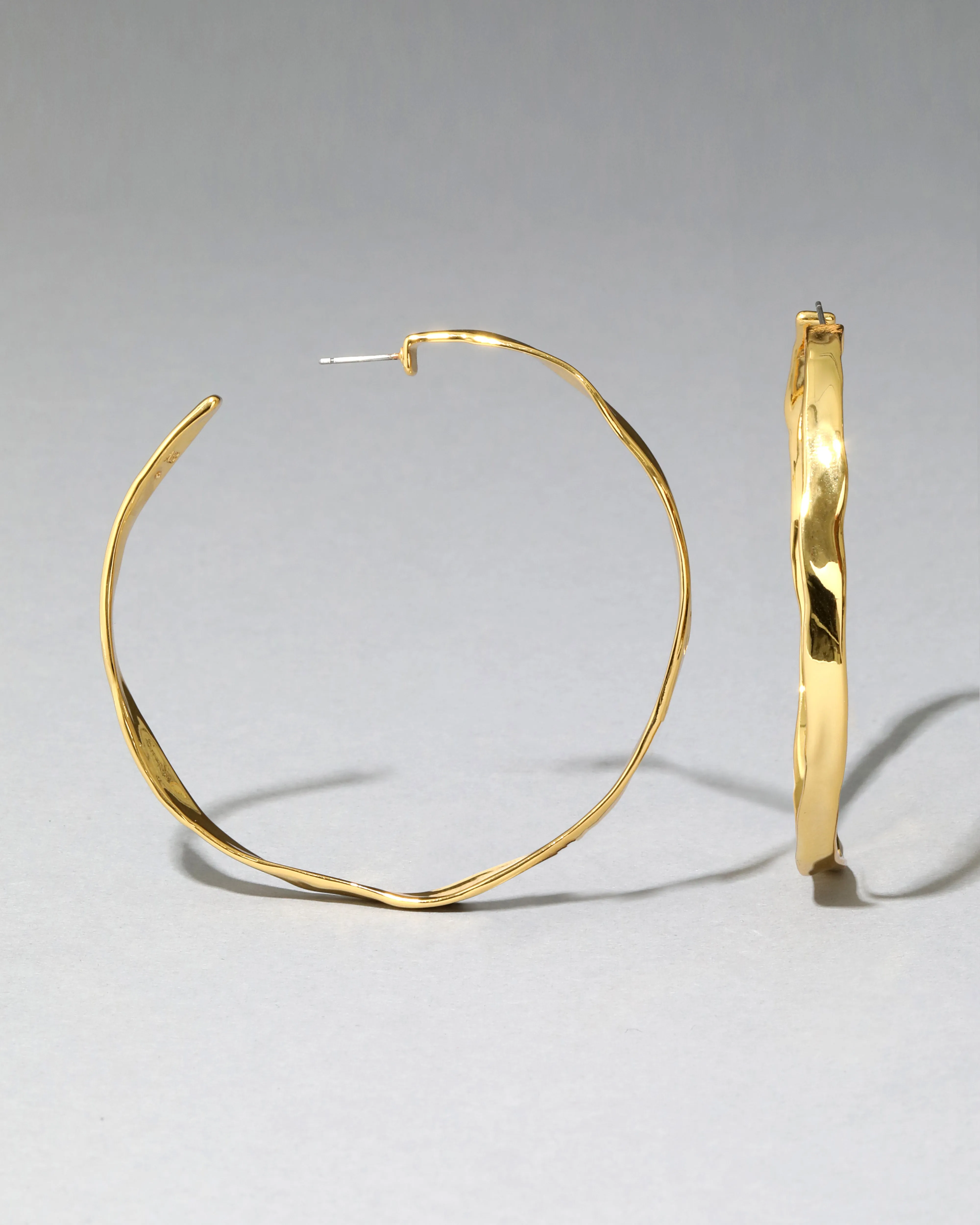 Molten Gold X-Large Hoop Earring sold by Alexis Bittar product image thumbnail 4