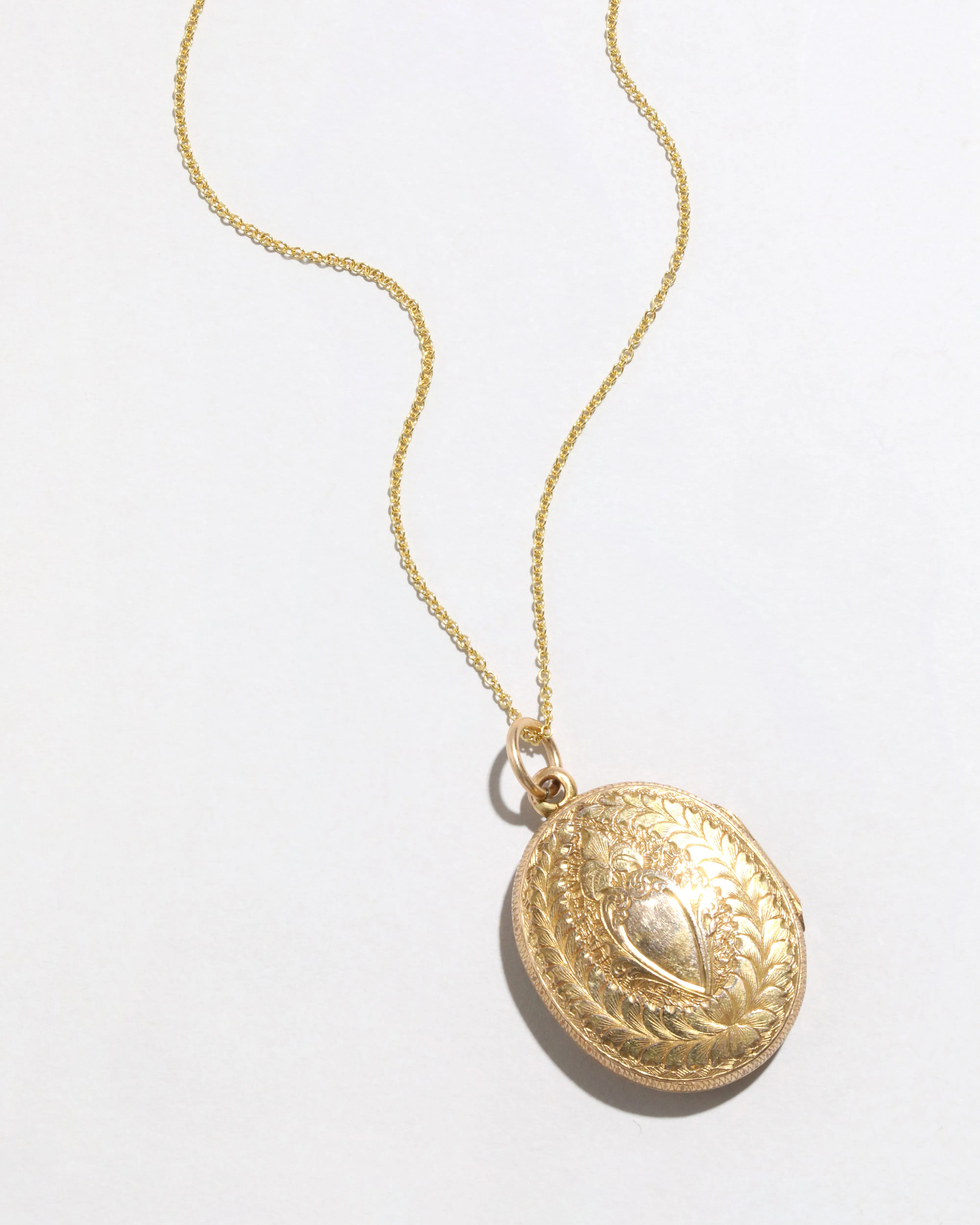 Antique 14k Gold and Enamel Mourning Locket Necklace with Cross and Hair Art sold by Alexis Bittar product image thumbnail 4