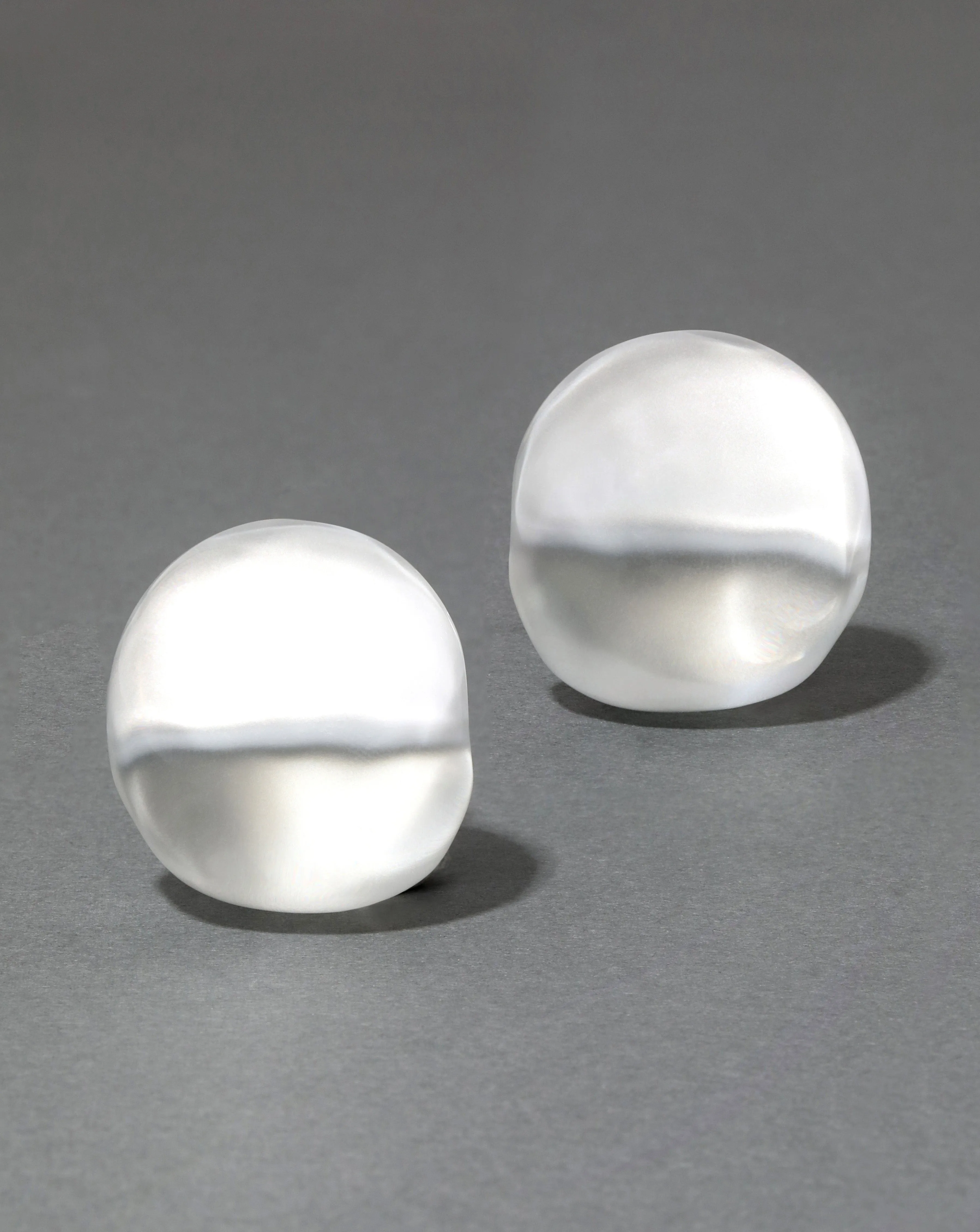 Liquid Lucite Orb Clip Earring- Polished Silver sold by Alexis Bittar product image thumbnail 2