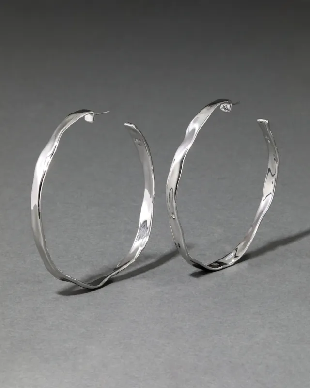 Molten Silver X-Large Hoop Earring sold by Alexis Bittar