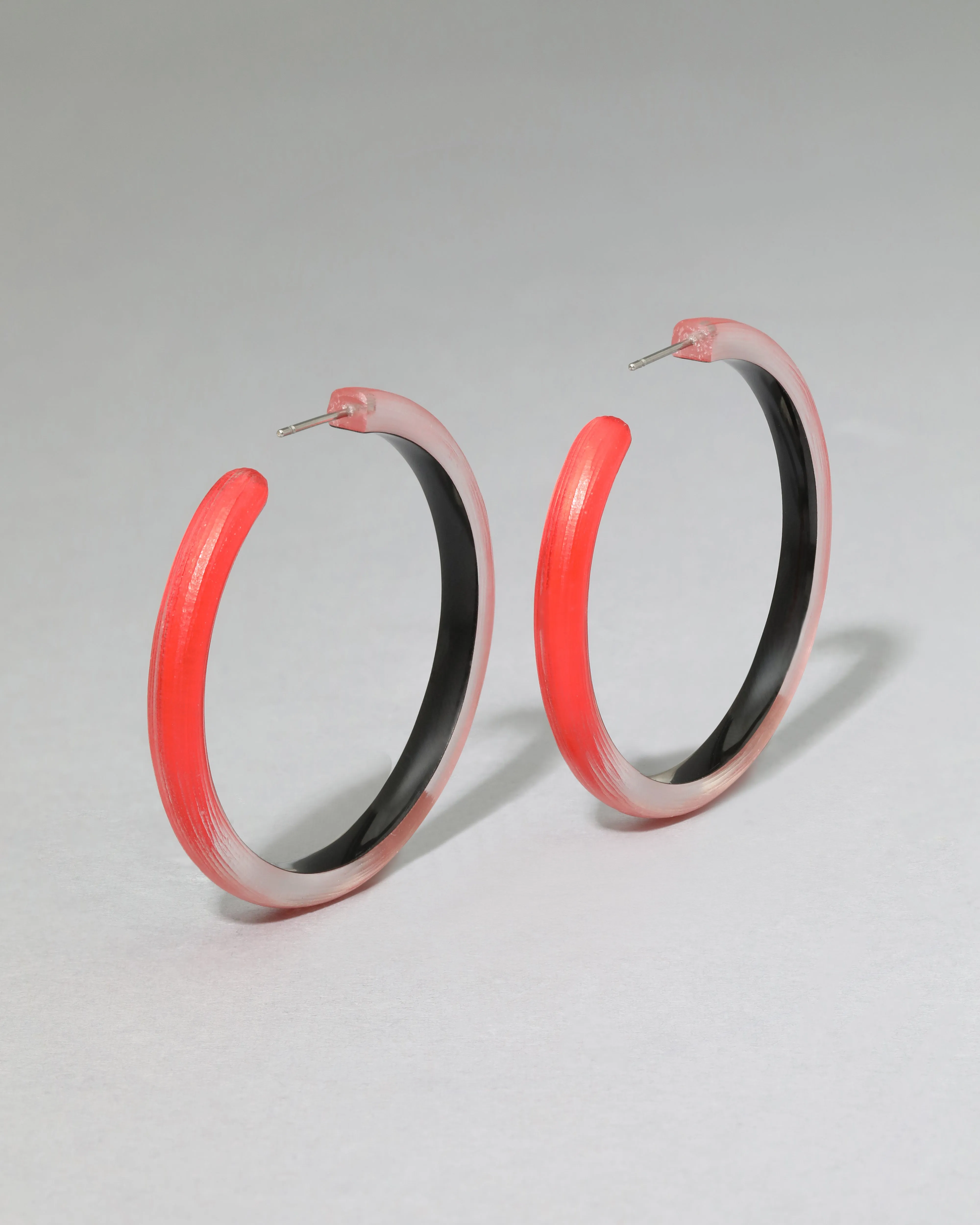 Skinny Lucite Hoop Earring- Lipstick Red sold by Alexis Bittar product image thumbnail 4
