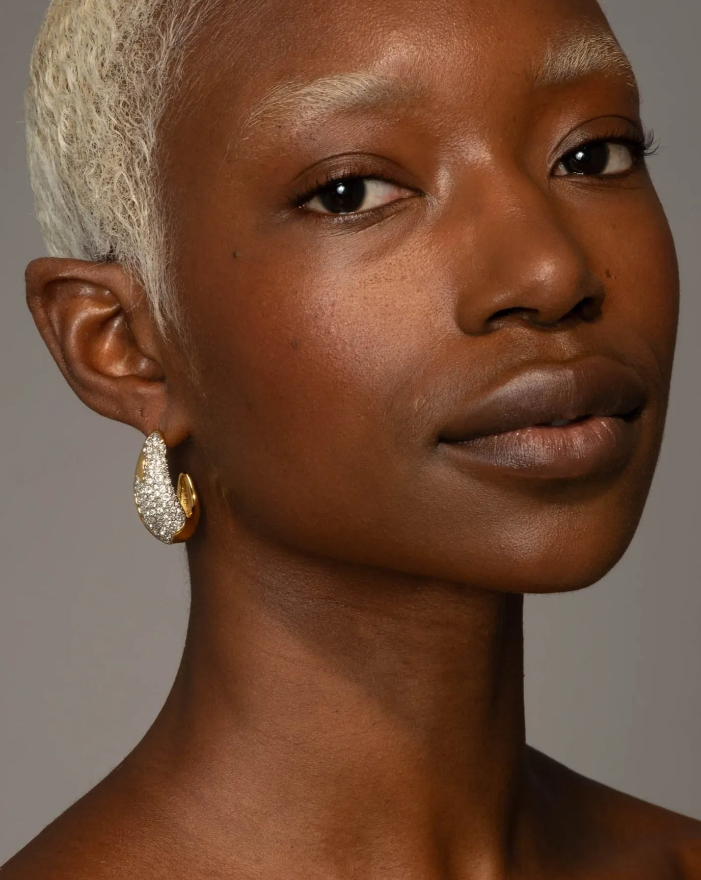 Solanales Crystal Hoop Earring sold by Alexis Bittar product image thumbnail 3