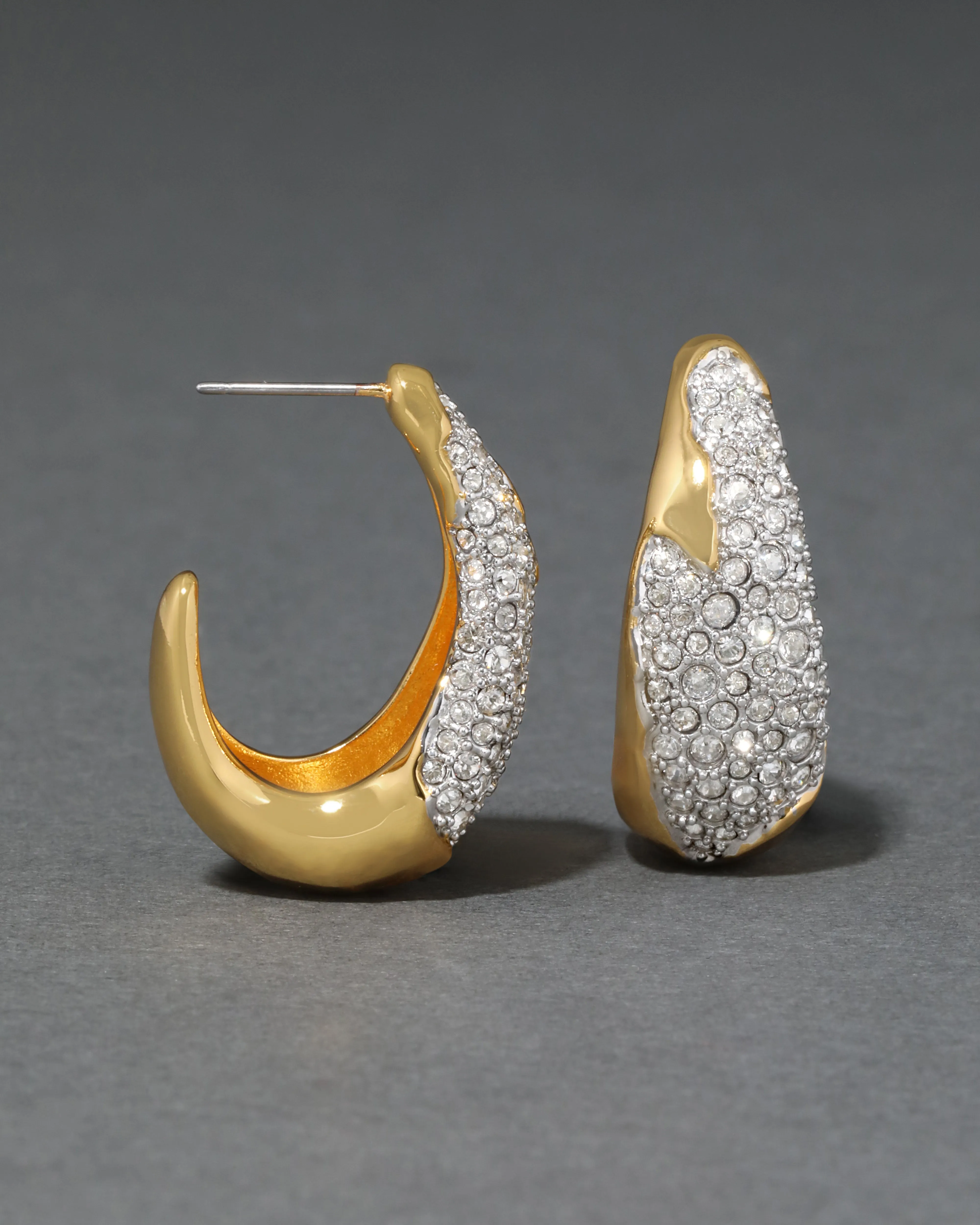 Solanales Crystal Hoop Earring sold by Alexis Bittar product image thumbnail 4