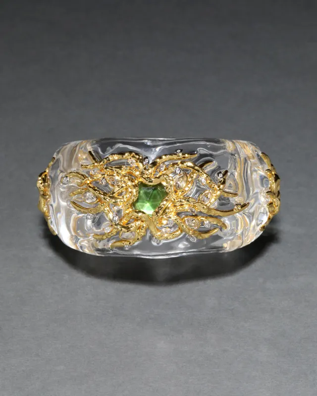 Liquid Vine Lucite Domed Hinge Bracelet sold by Alexis Bittar