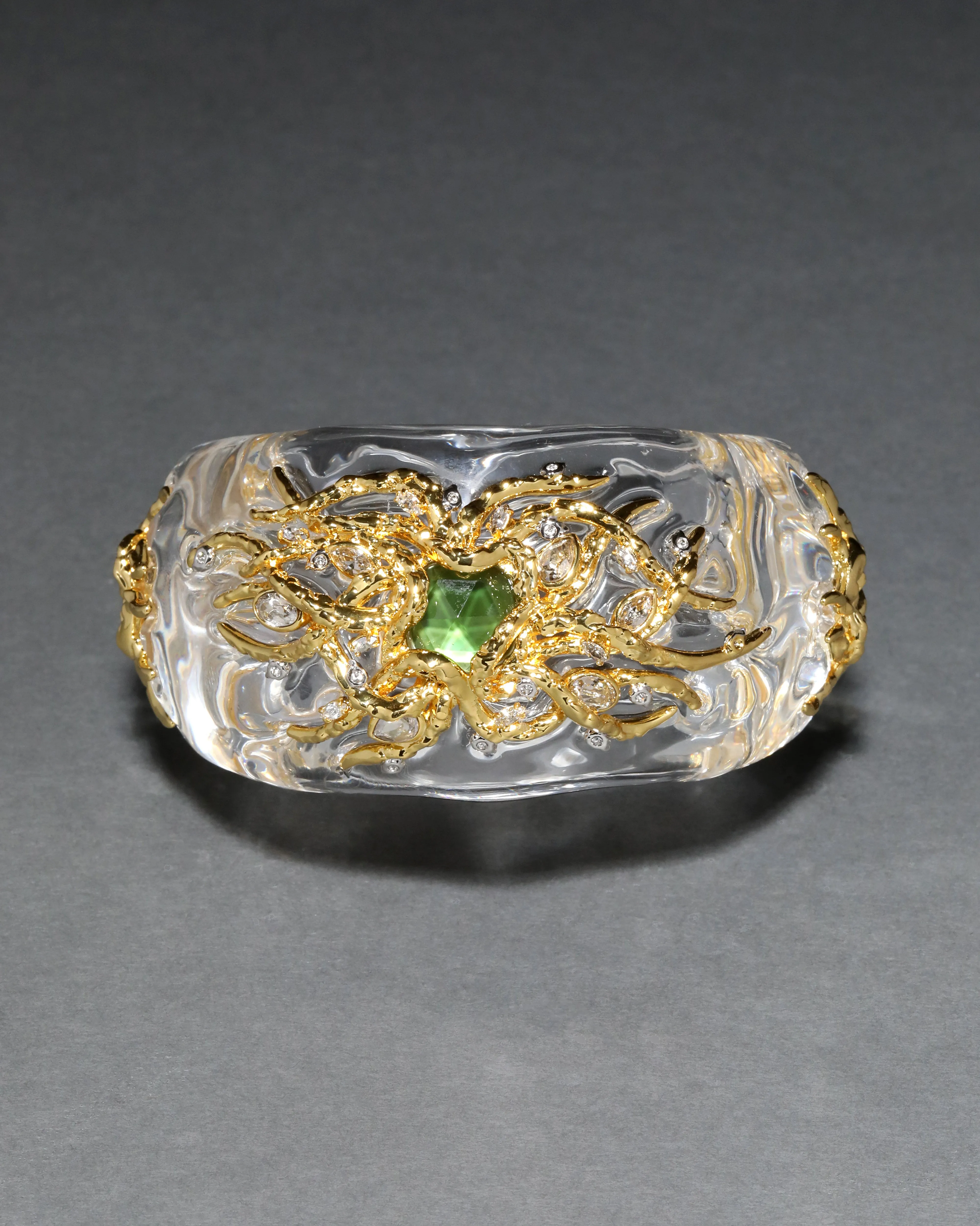 Liquid Vine Lucite Domed Hinge Bracelet sold by Alexis Bittar