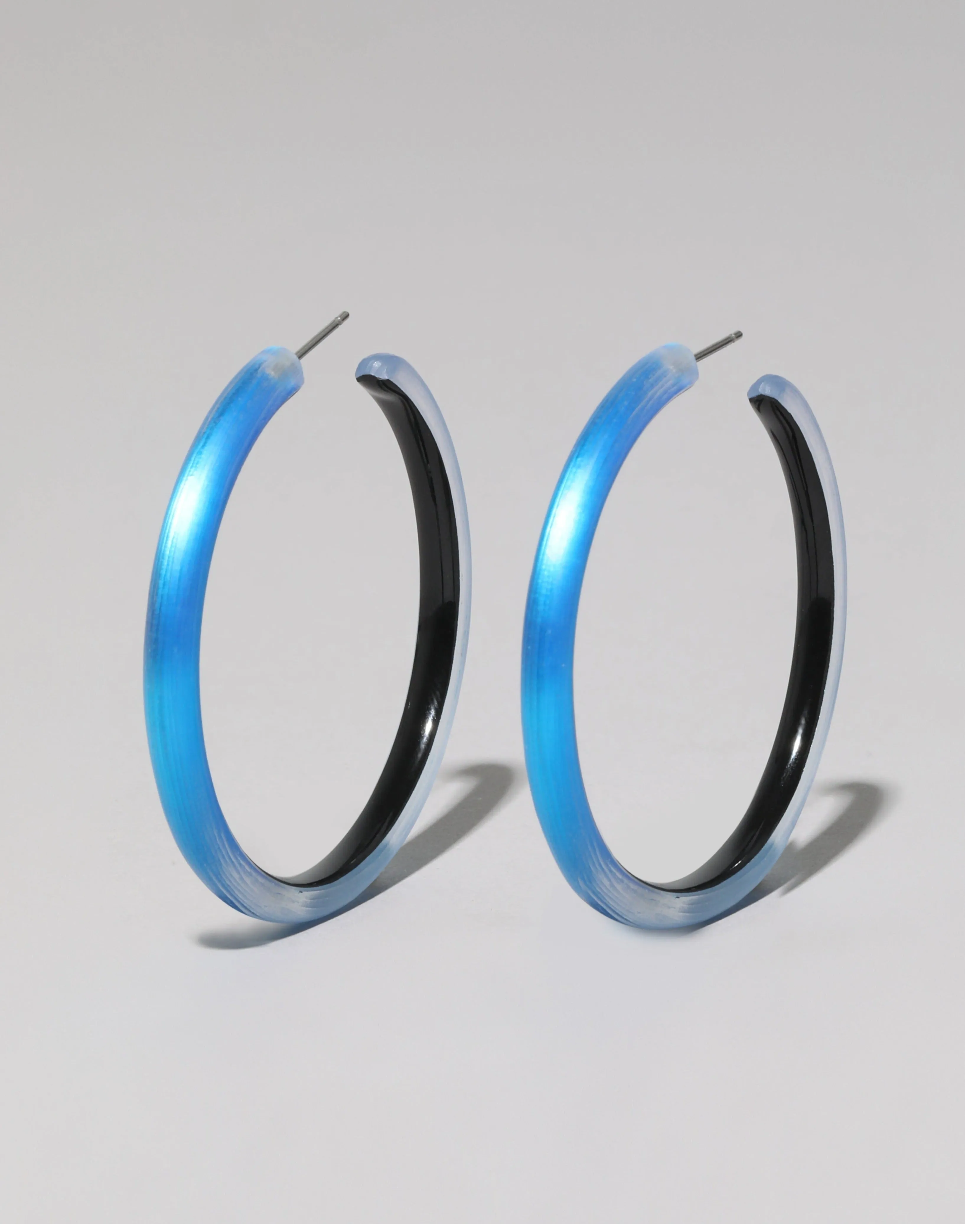 Skinny Lucite Hoop Earring - Cerulean sold by Alexis Bittar