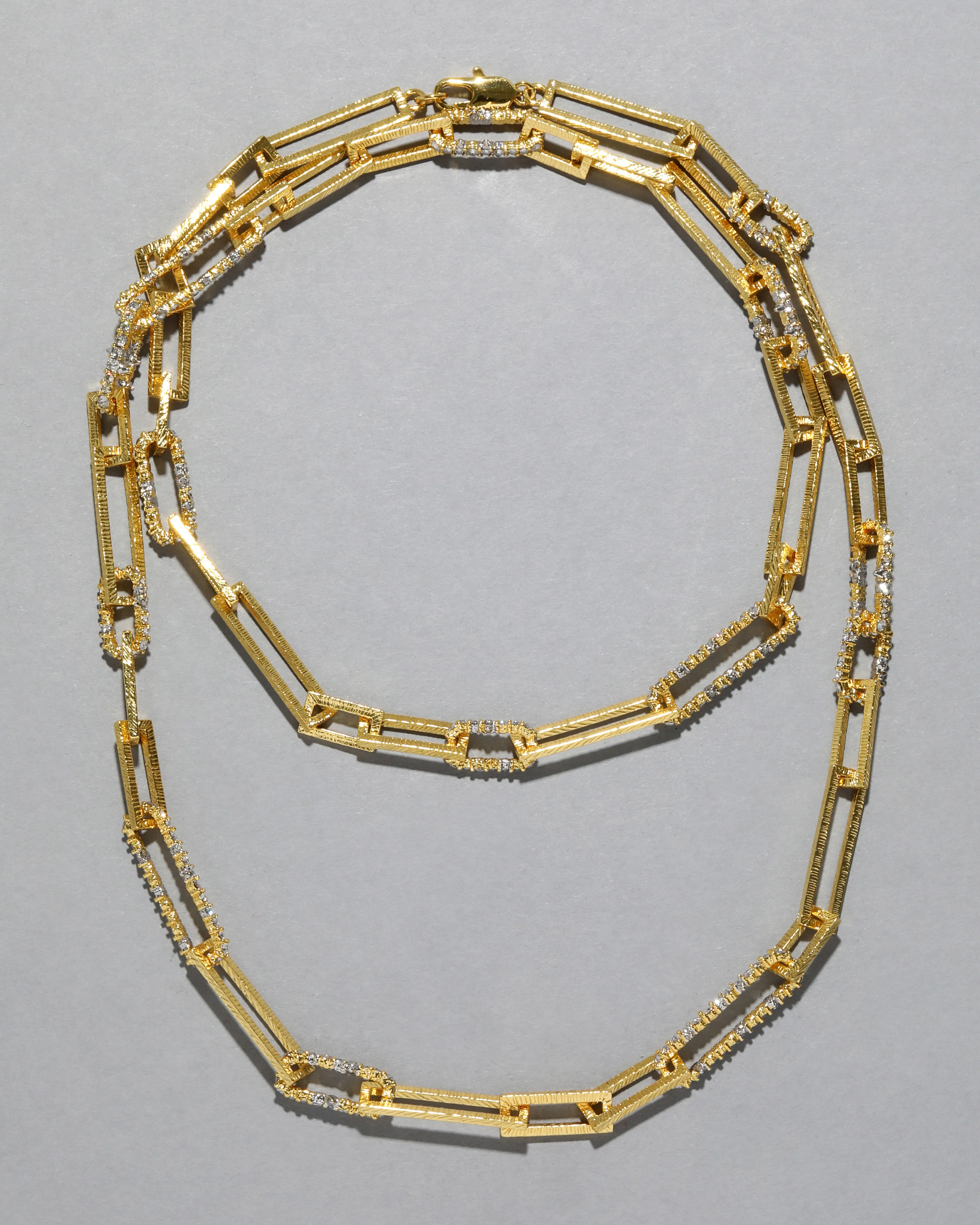 Crystal Encrusted Long Link Strand Necklace sold by Alexis Bittar product image thumbnail 5