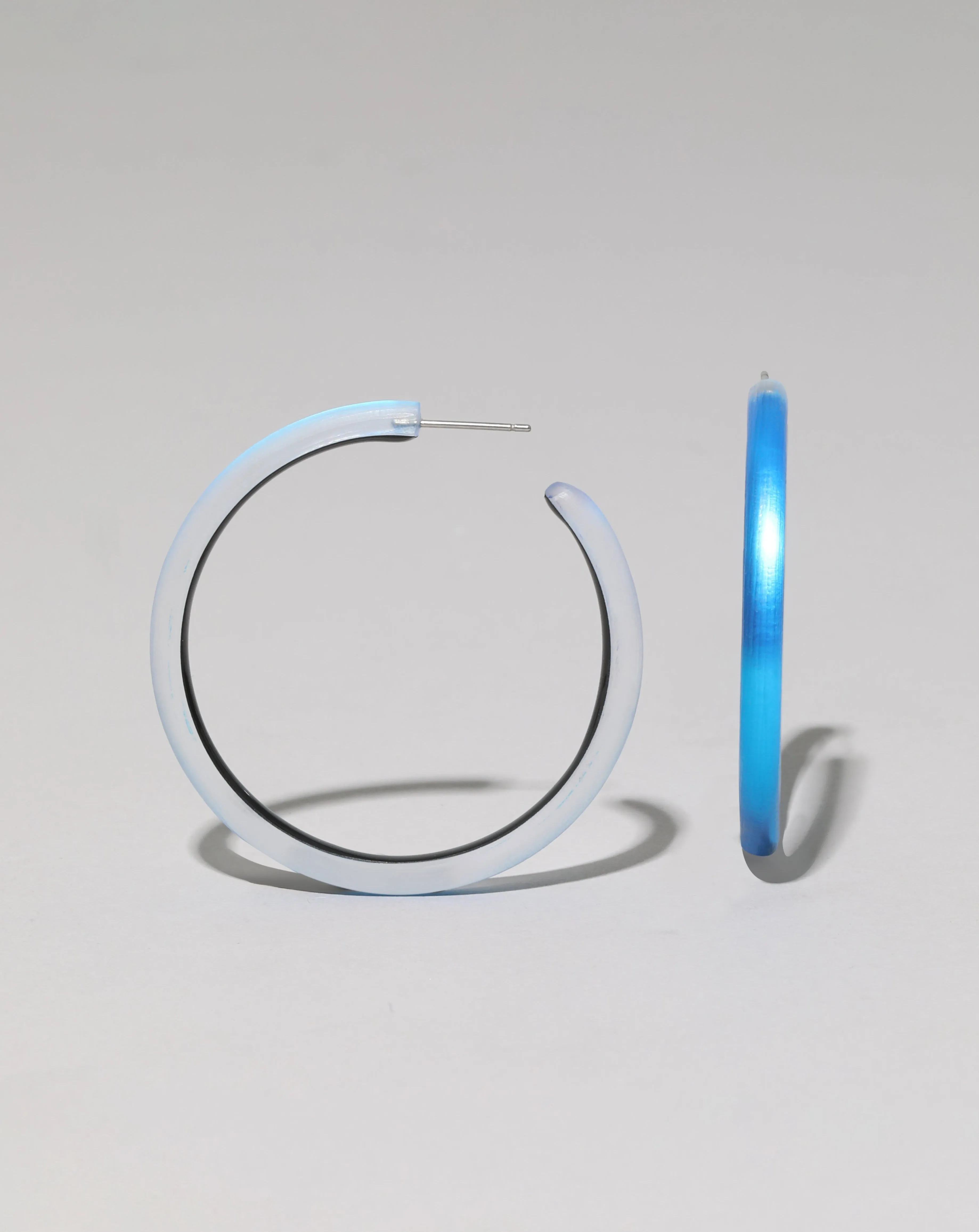 Skinny Lucite Hoop Earring - Cerulean sold by Alexis Bittar product image thumbnail 3