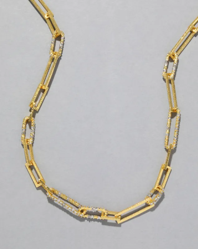 Crystal Encrusted Long Link Strand Necklace sold by Alexis Bittar
