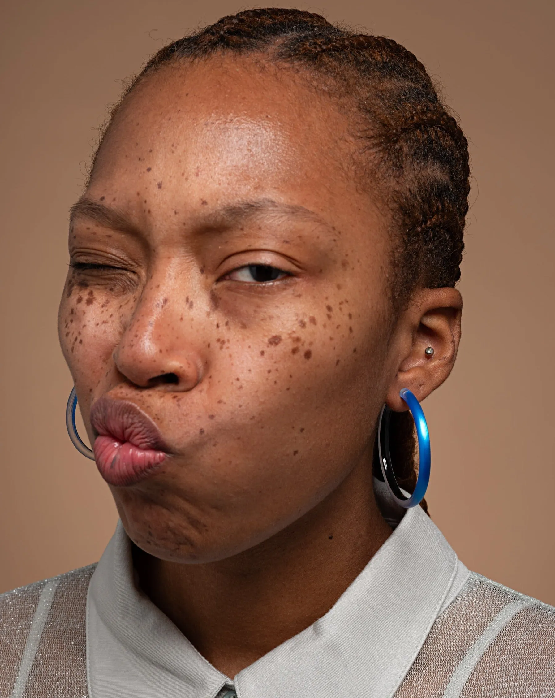 Skinny Lucite Hoop Earring - Cerulean sold by Alexis Bittar product image thumbnail 2
