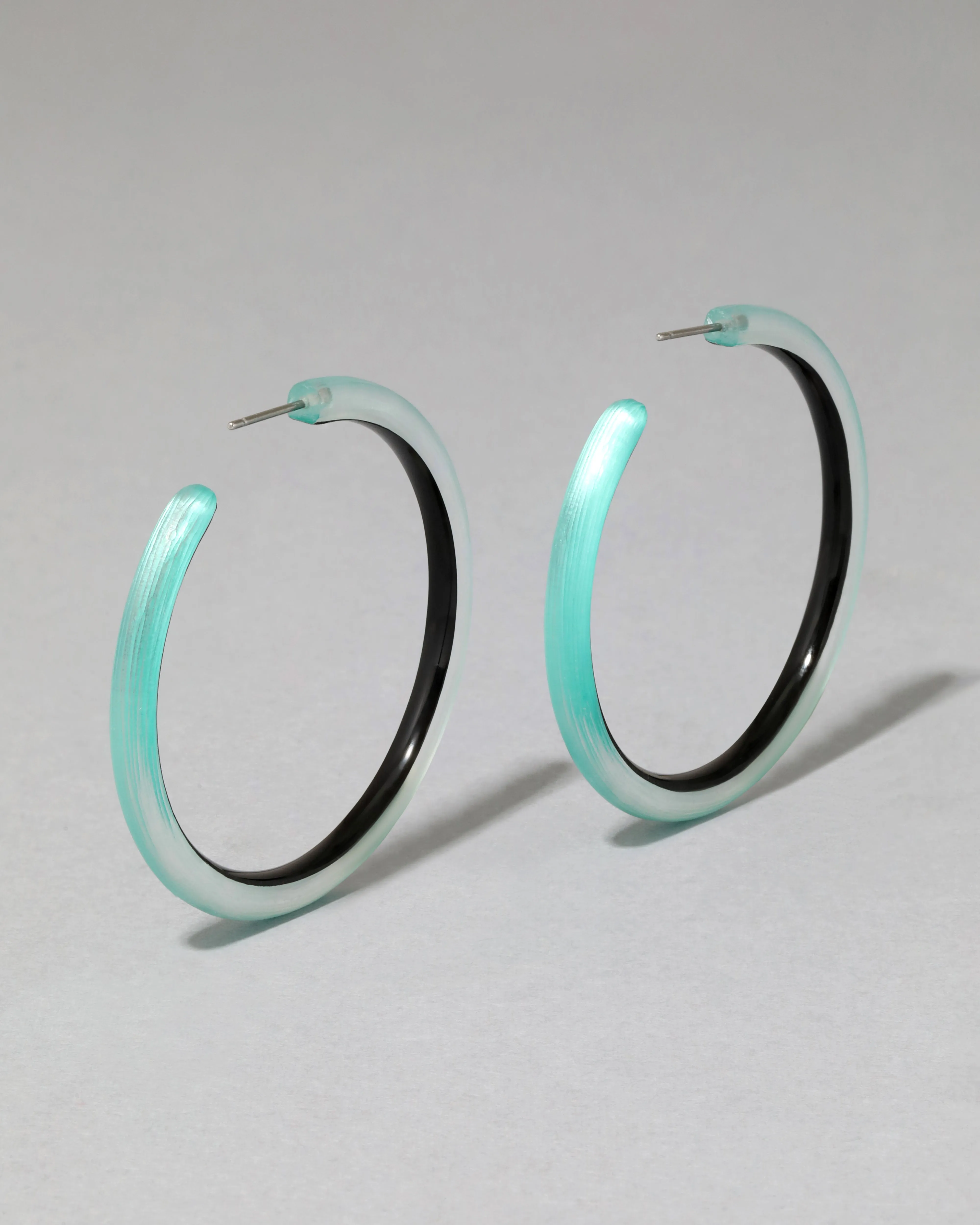 Skinny Lucite Hoop Earring- Mint Green sold by Alexis Bittar product image thumbnail 5