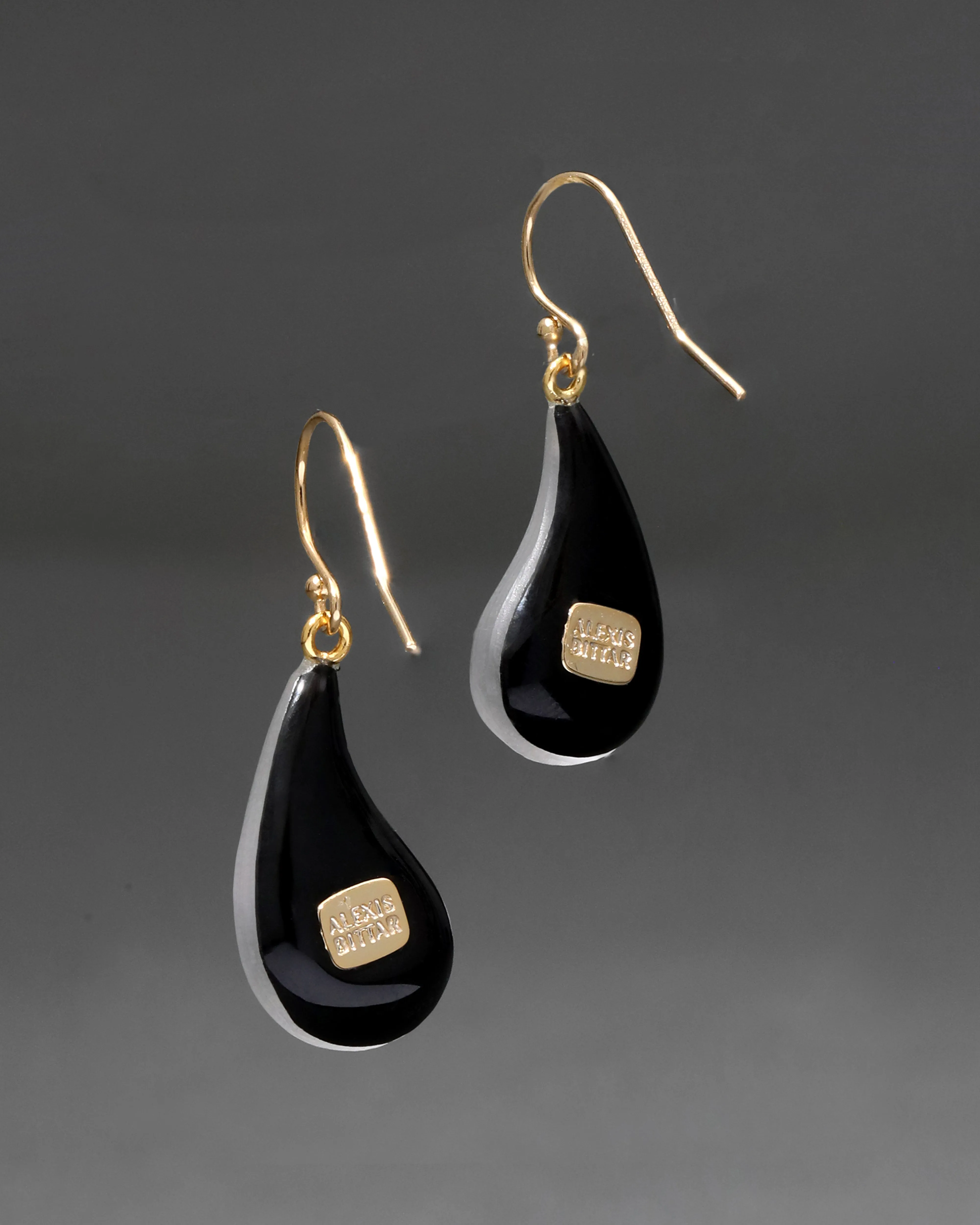 Lucite Dewdrop Earring- Pewter sold by Alexis Bittar product image thumbnail 3