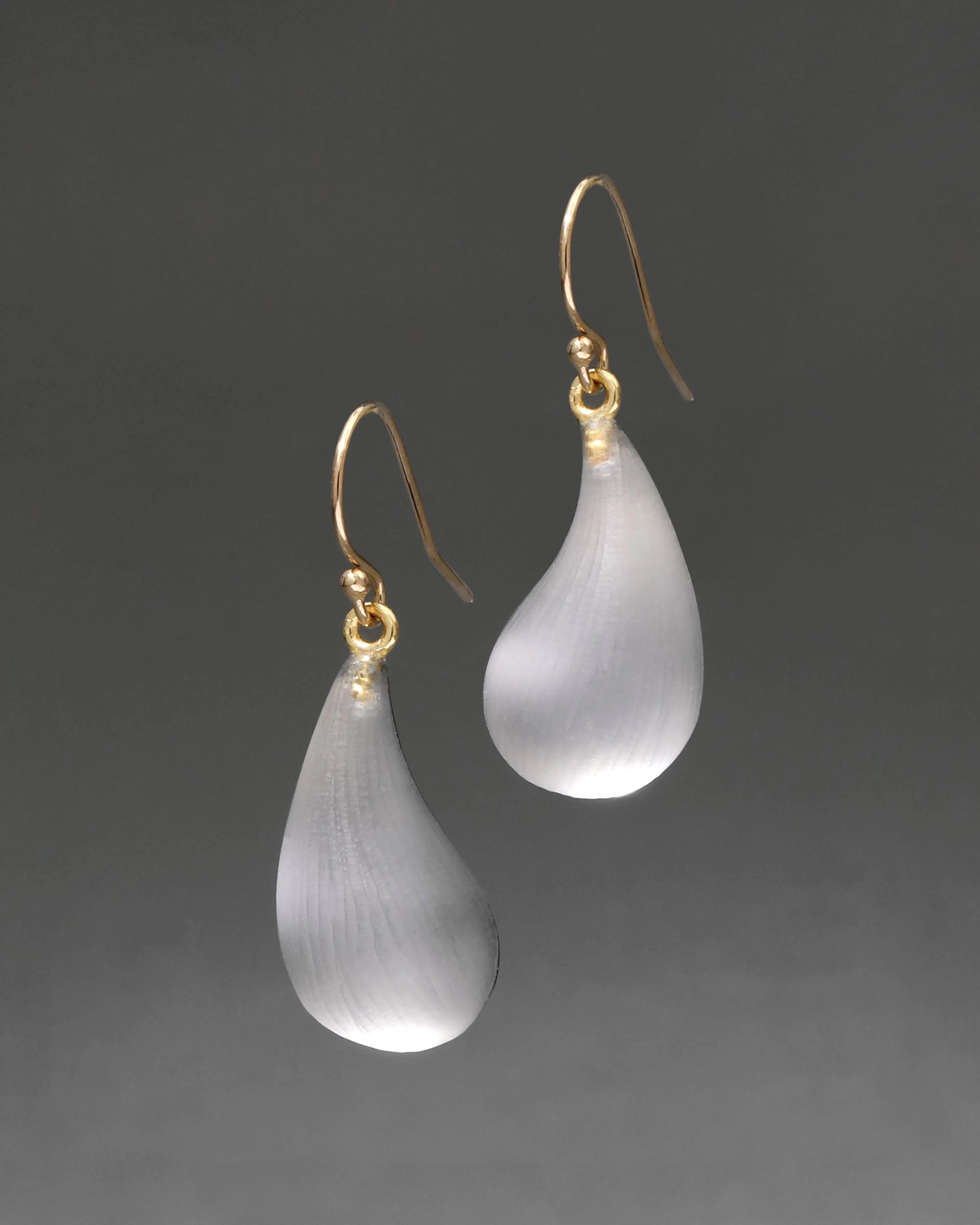 Lucite Dewdrop Earring- Pewter sold by Alexis Bittar