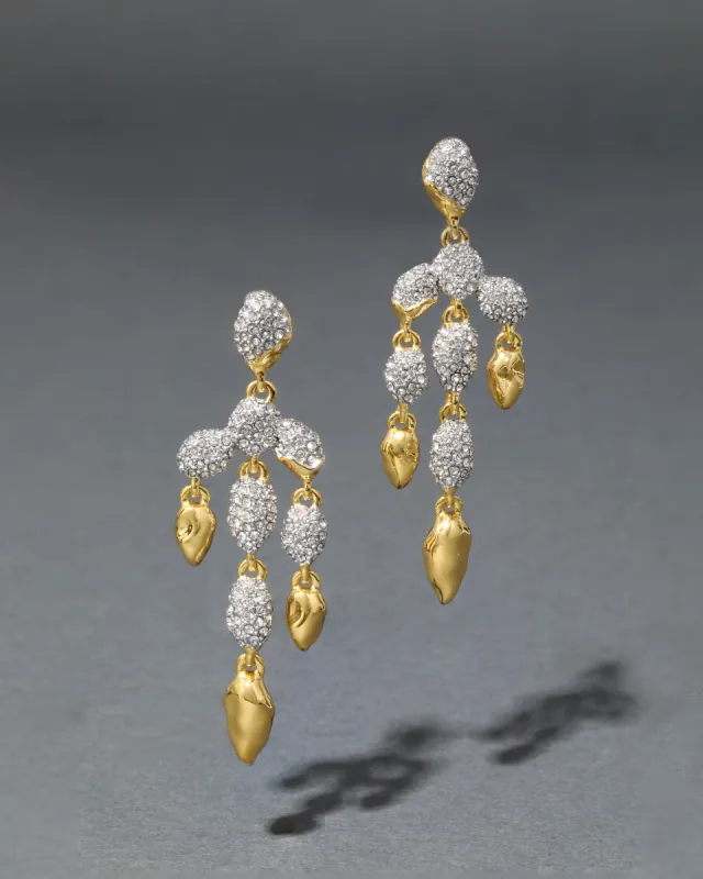 Solanales Crystal Pebble Chandelier Earring sold by Alexis Bittar