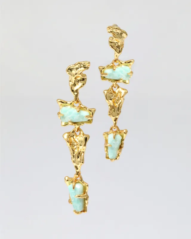 Mobile Amazonite Linear Post Earring sold by Alexis Bittar