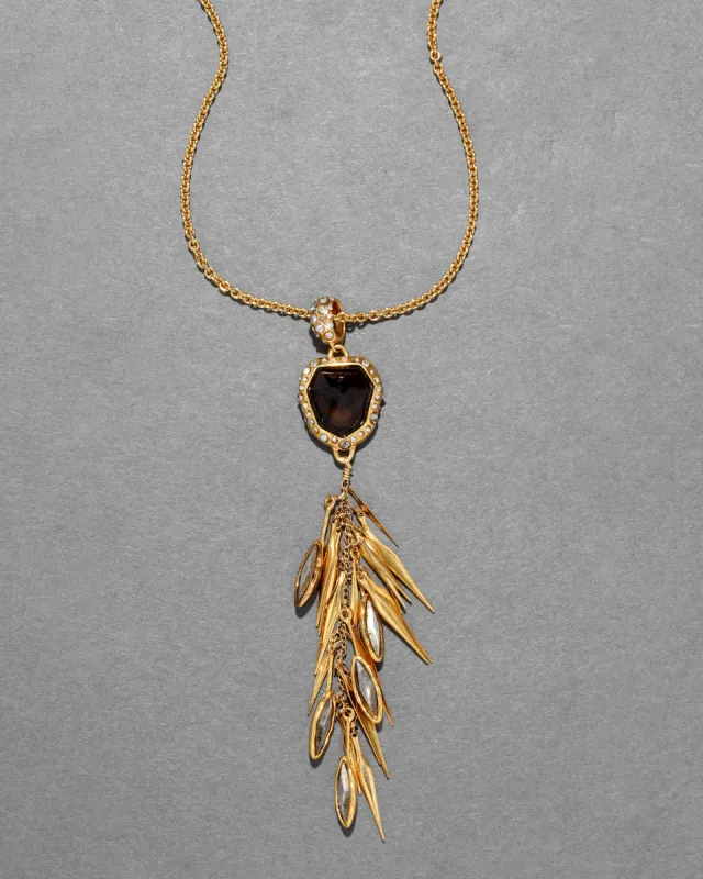 Archive Byzantine Stone Fringe Pendant Necklace sold by Alexis Bittar