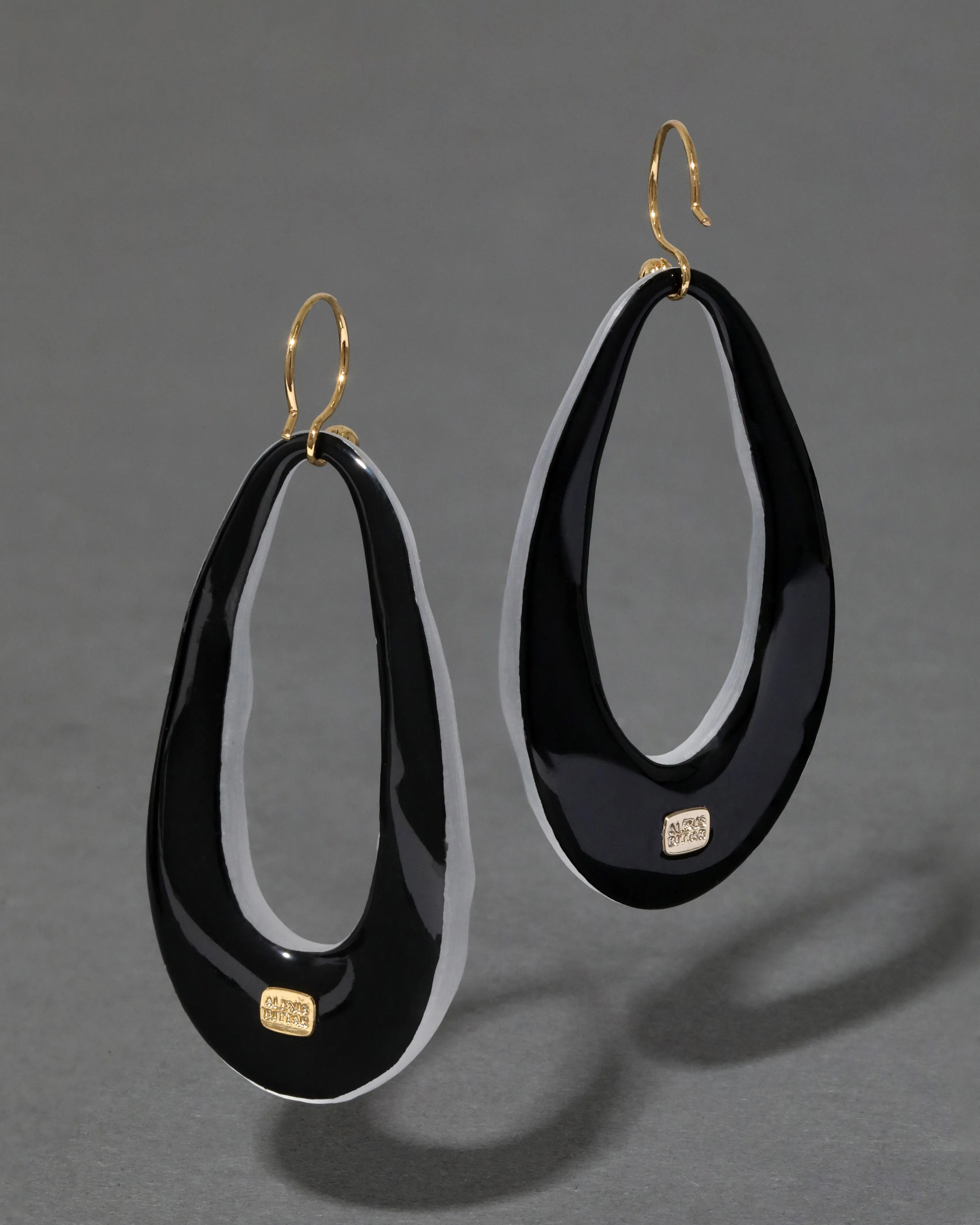 Lucite Link Wire Earring- Silver sold by Alexis Bittar product image thumbnail 4