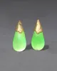 Lucite Arched Small Post Earring- Neon Green sold by Alexis Bittar