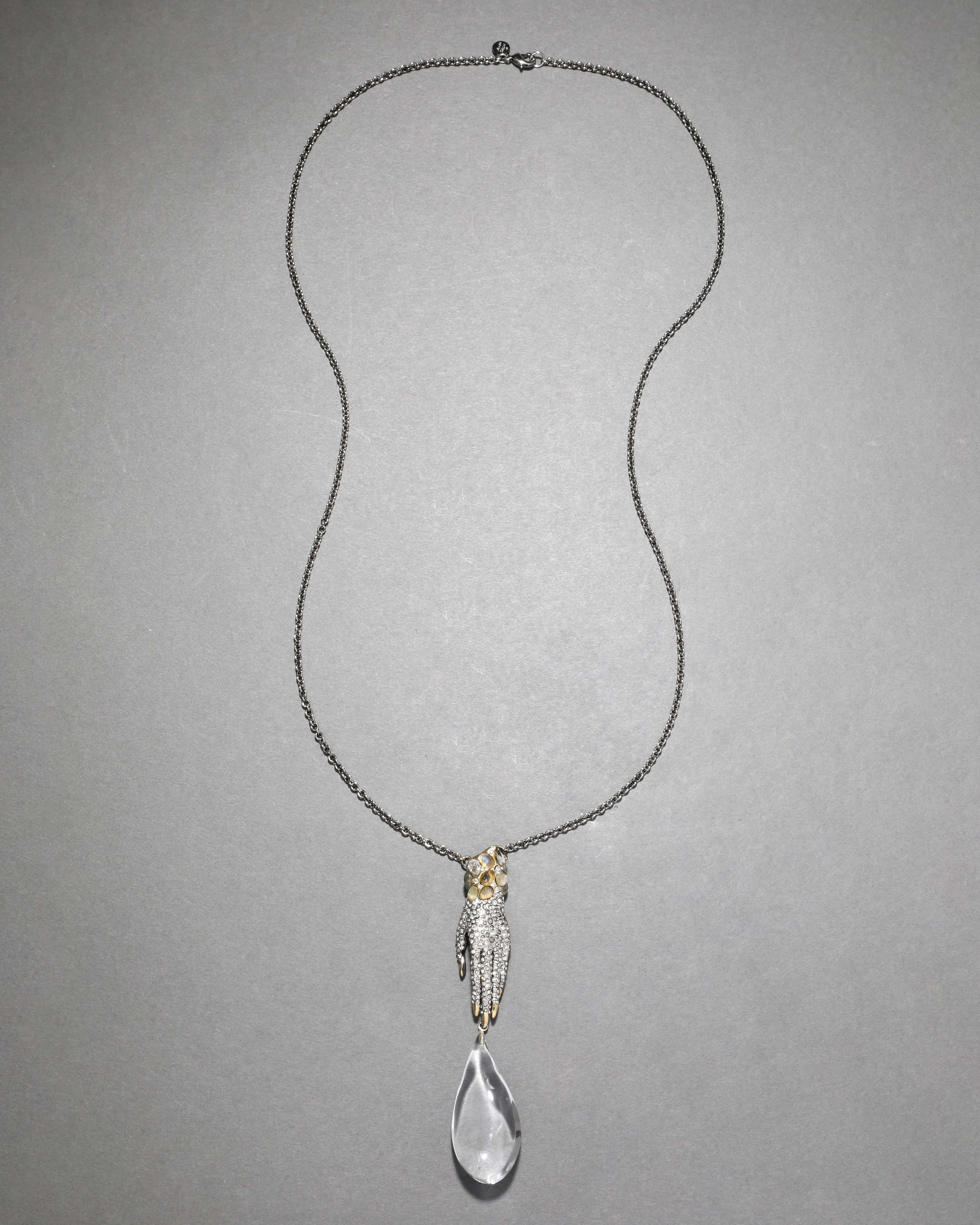 Archive Large Jeweled Lucite Hand Pendant sold by Alexis Bittar product image thumbnail 2