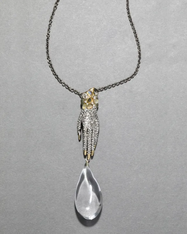 Archive Large Jeweled Lucite Hand Pendant sold by Alexis Bittar