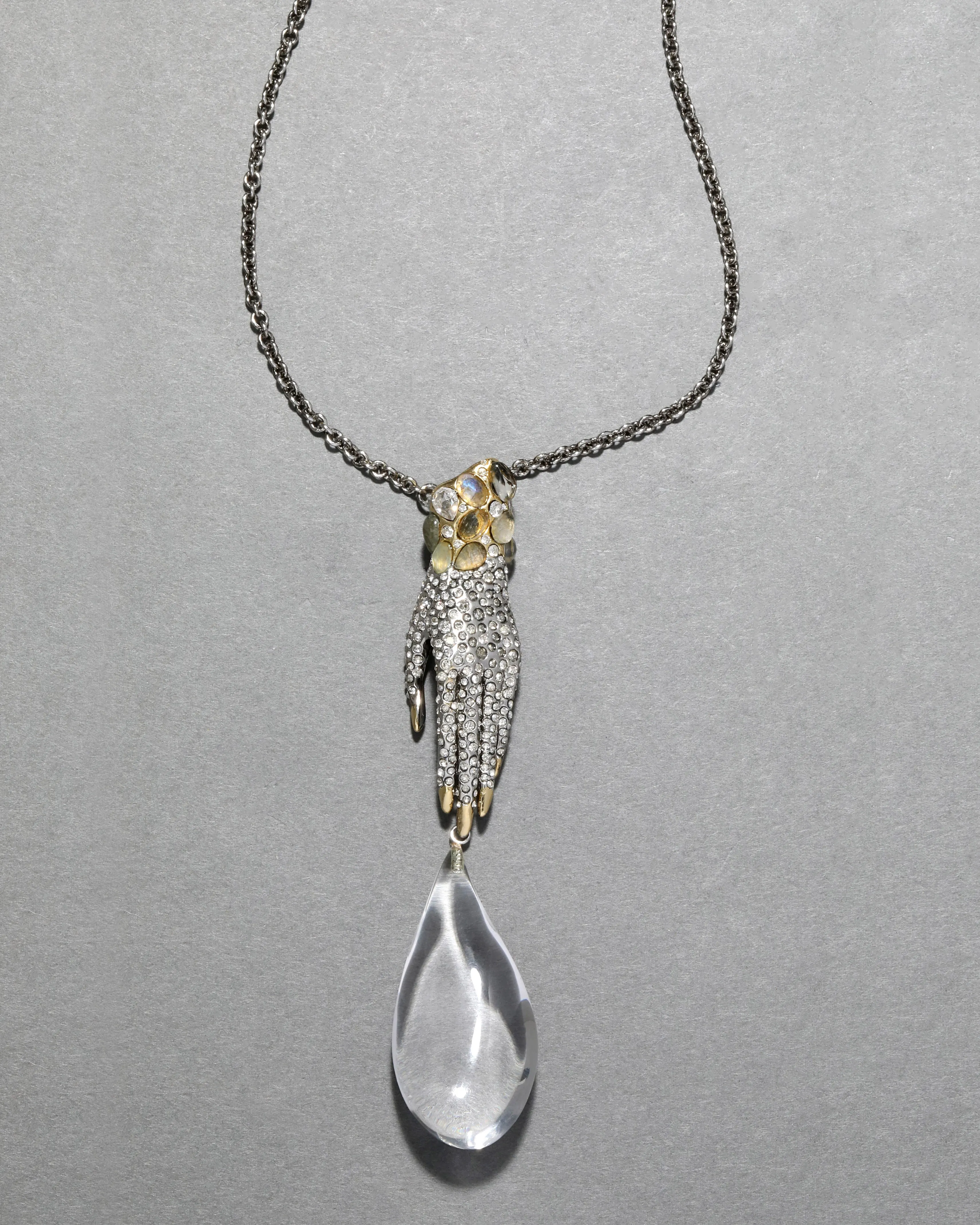 Archive Large Jeweled Lucite Hand Pendant sold by Alexis Bittar