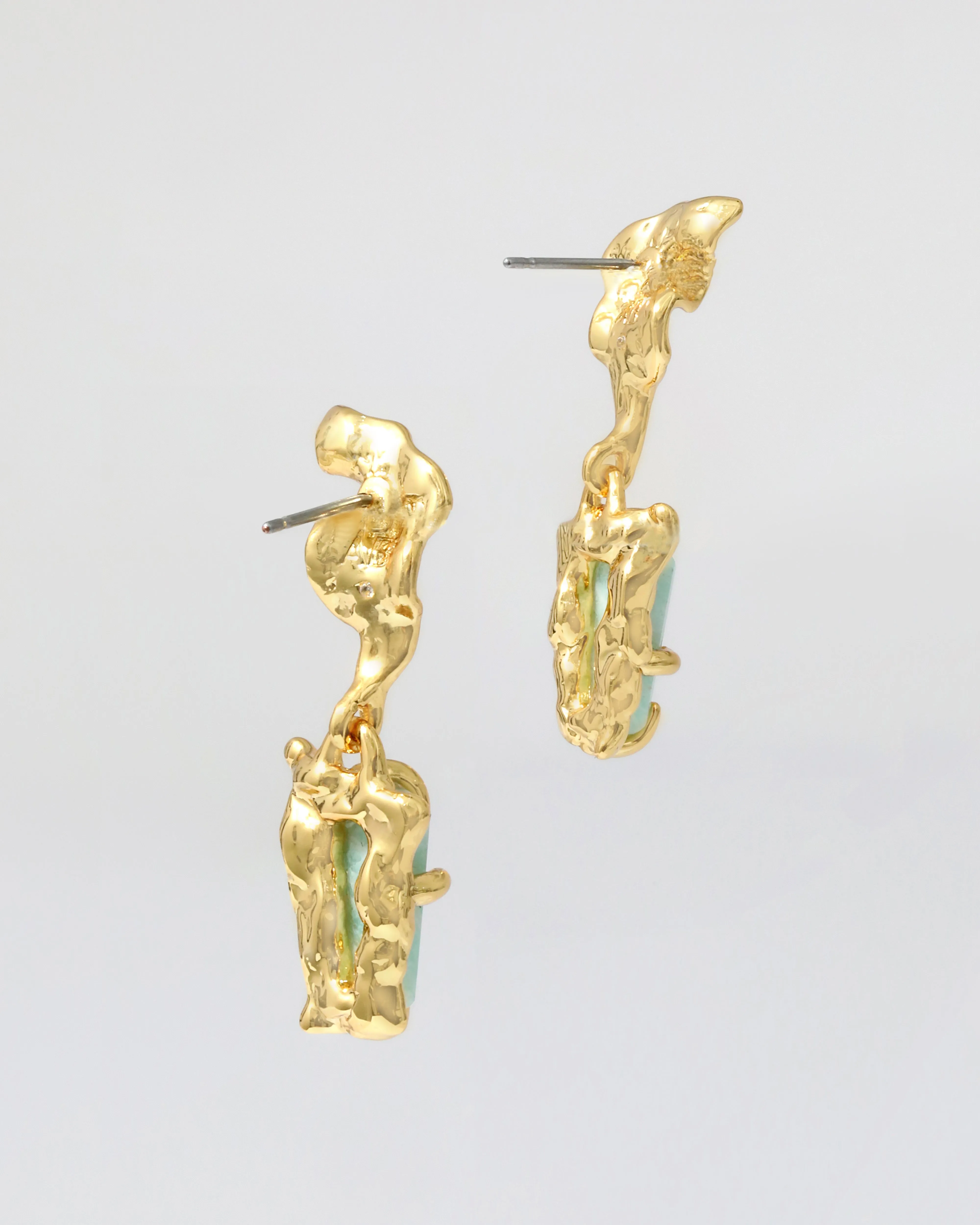 Mobile Amazonite Small Drop Post Earring sold by Alexis Bittar product image thumbnail 4