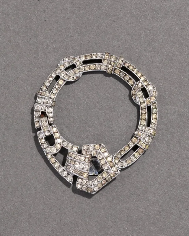 Vintage 1930s Buckle Dress Clip sold by Alexis Bittar