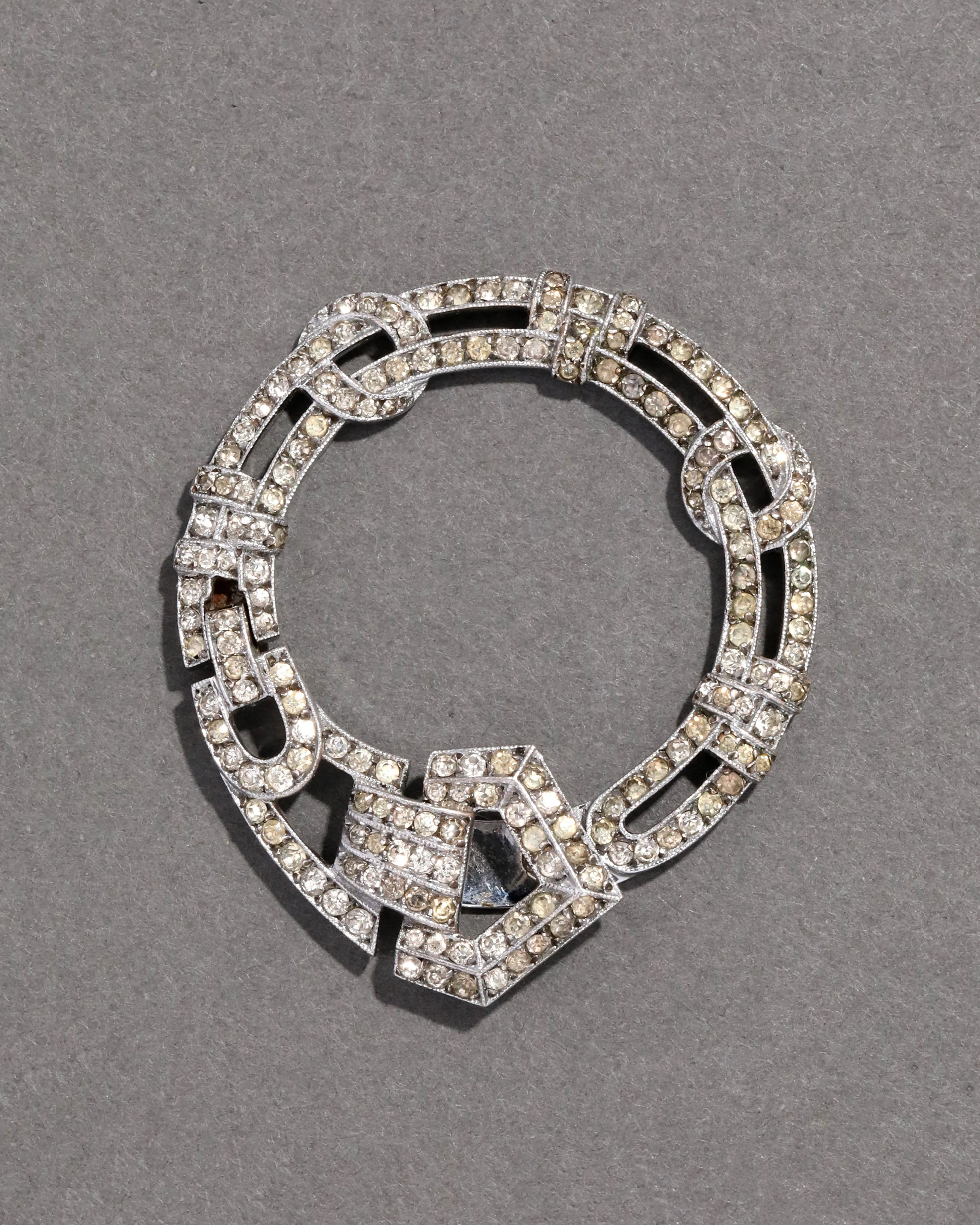 Vintage 1930s Buckle Dress Clip sold by Alexis Bittar