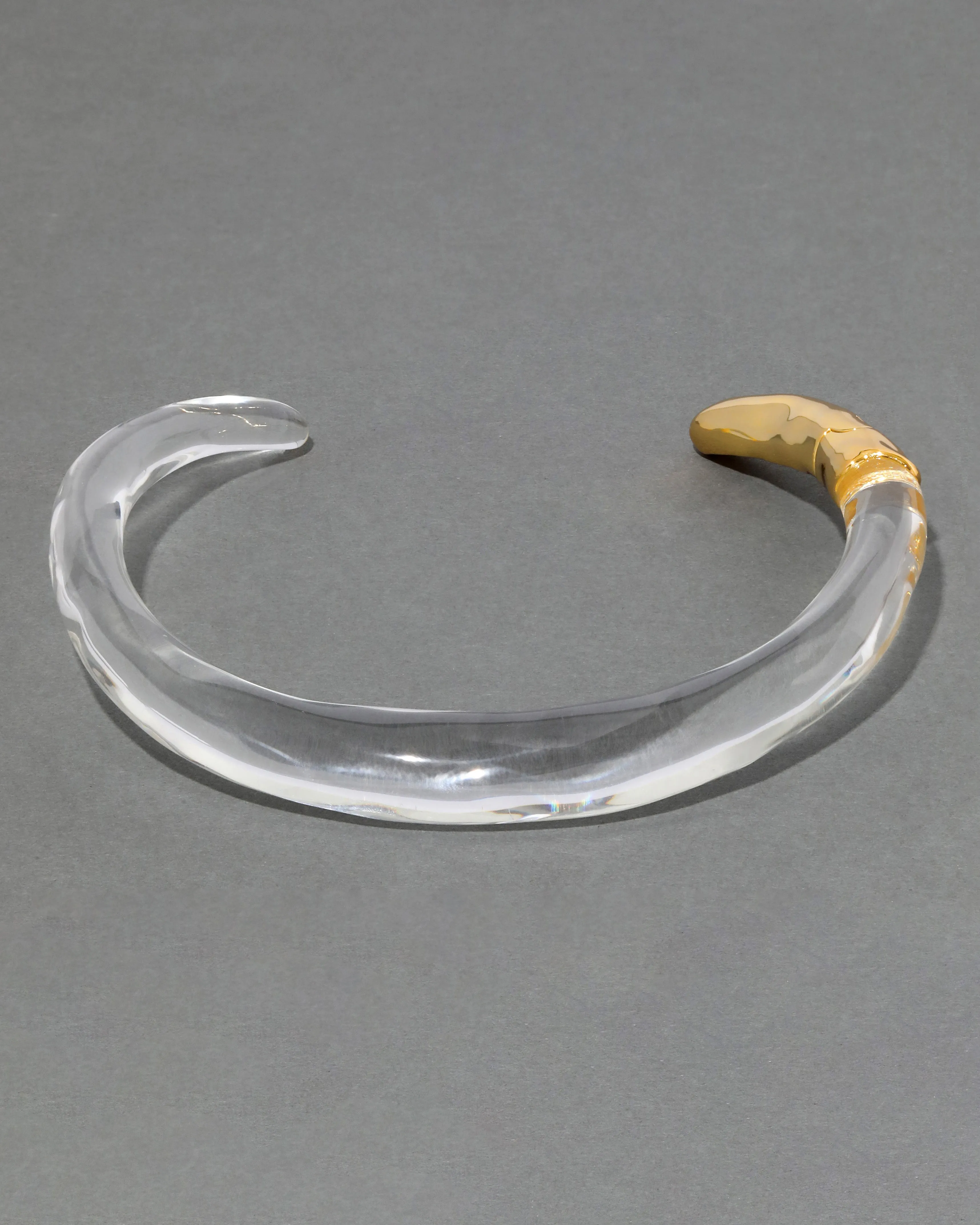 Clear Lucite Hinge Collar sold by Alexis Bittar product image thumbnail 3