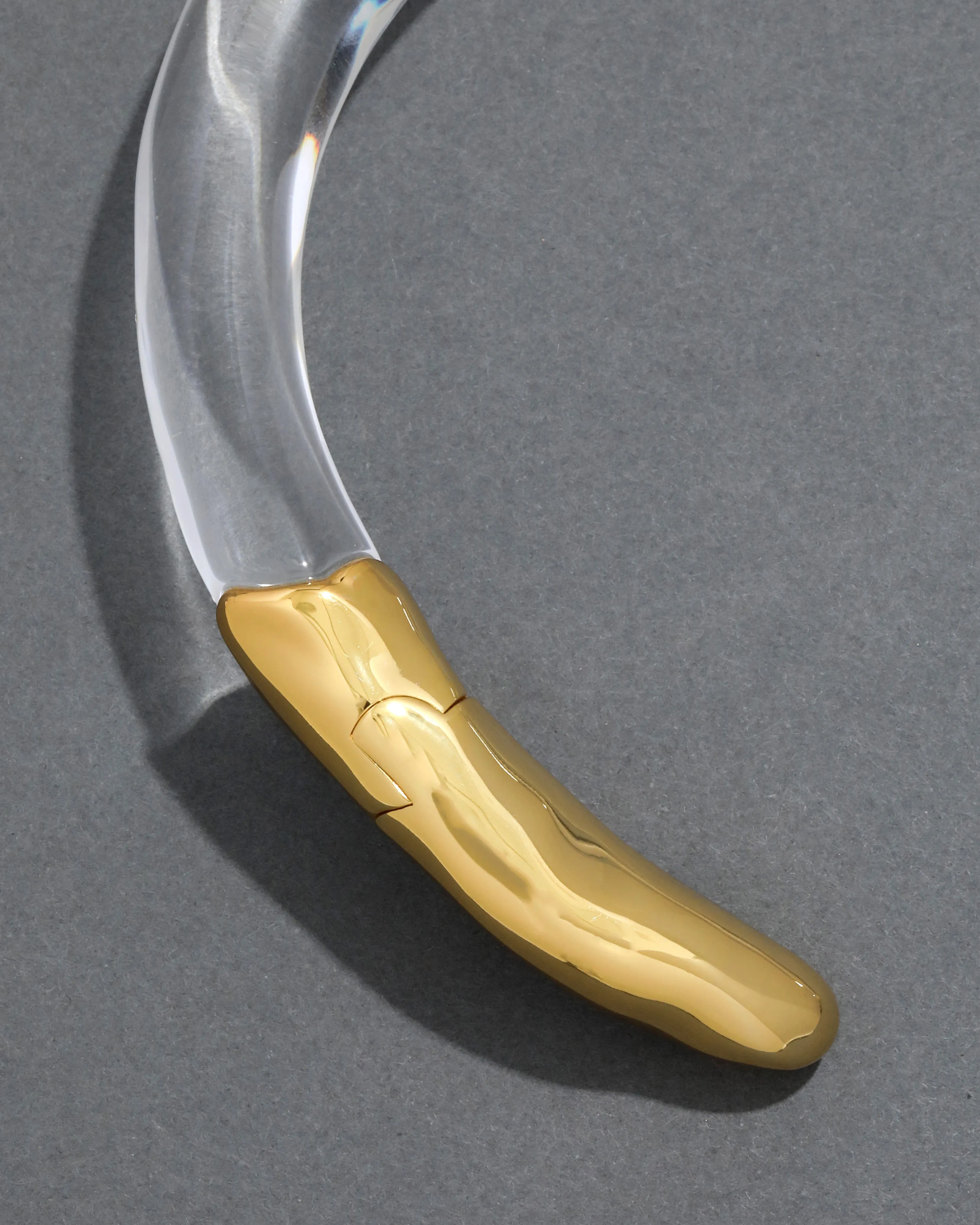 Clear Lucite Hinge Collar sold by Alexis Bittar product image thumbnail 4
