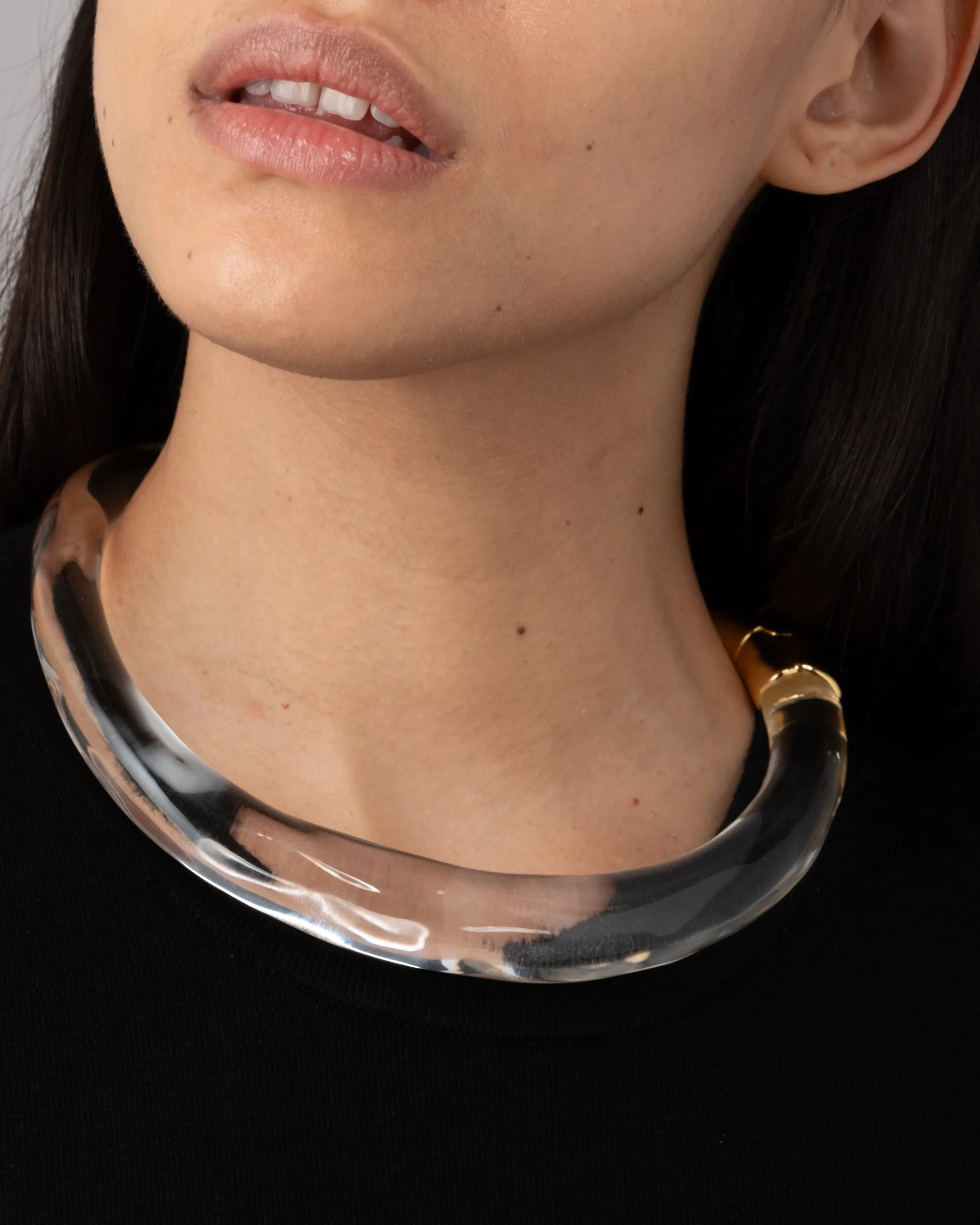 Clear Lucite Hinge Collar sold by Alexis Bittar product image thumbnail 2