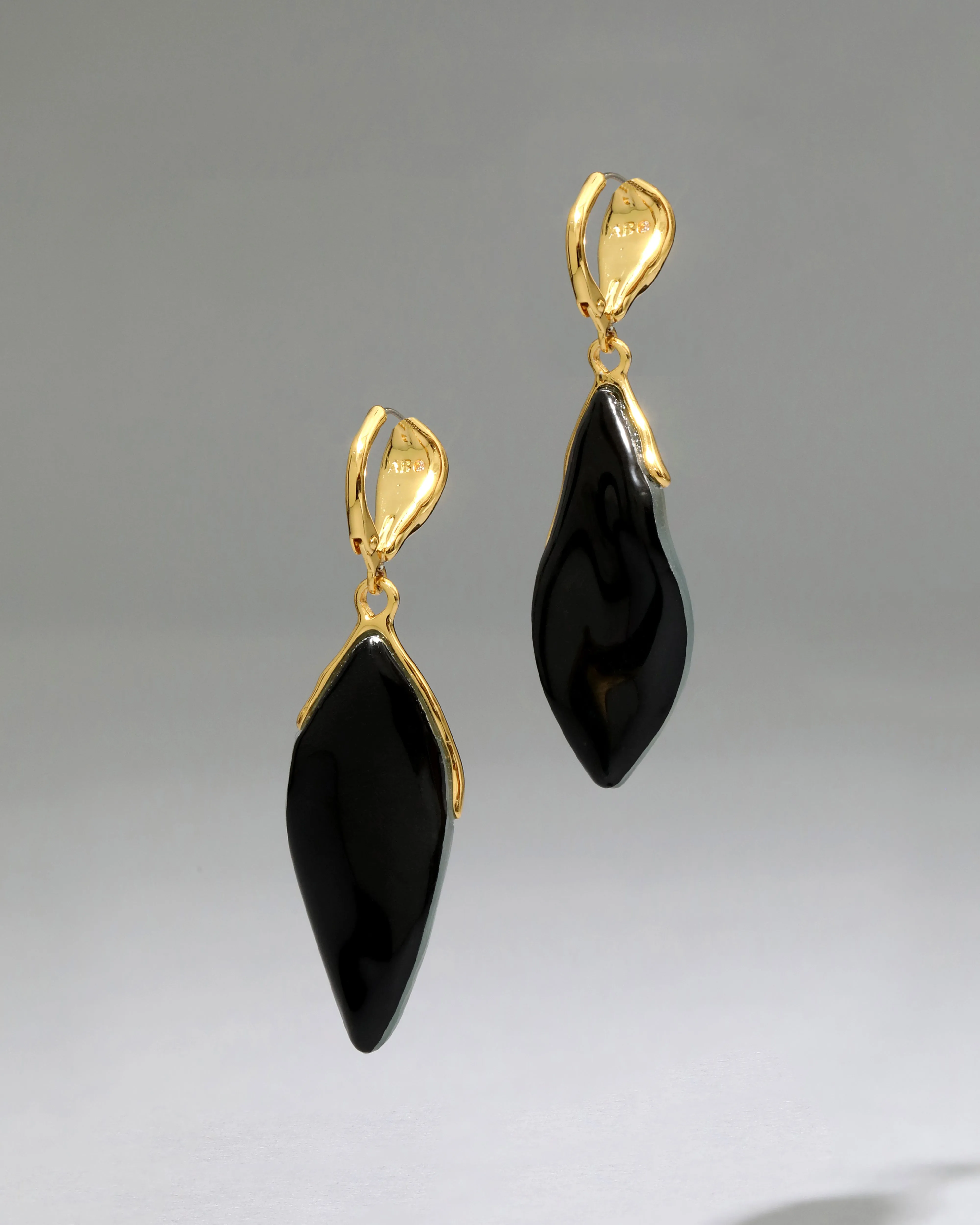 Luminous Lucite Petal Leverback Earring- Teal Blue sold by Alexis Bittar product image thumbnail 3