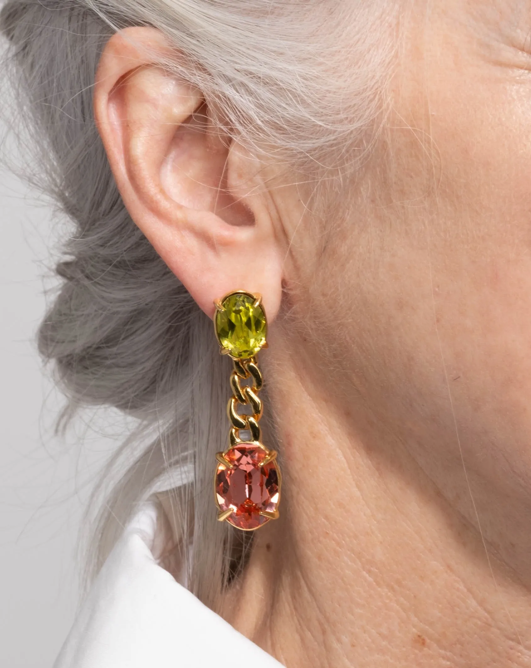 Bonbon Citrus Crystal Drop Post Earring sold by Alexis Bittar product image thumbnail 2