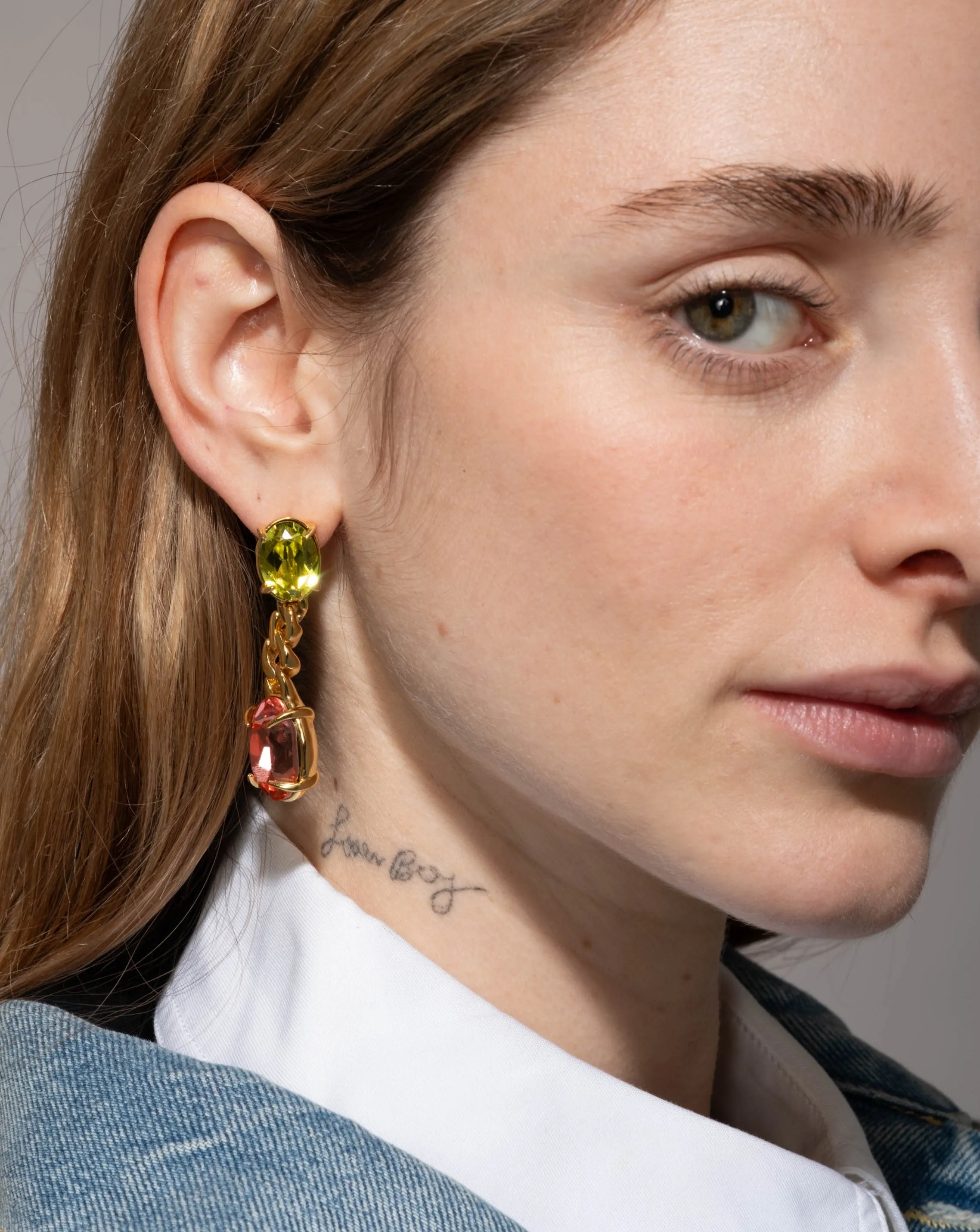 Bonbon Citrus Crystal Drop Post Earring sold by Alexis Bittar product image thumbnail 3