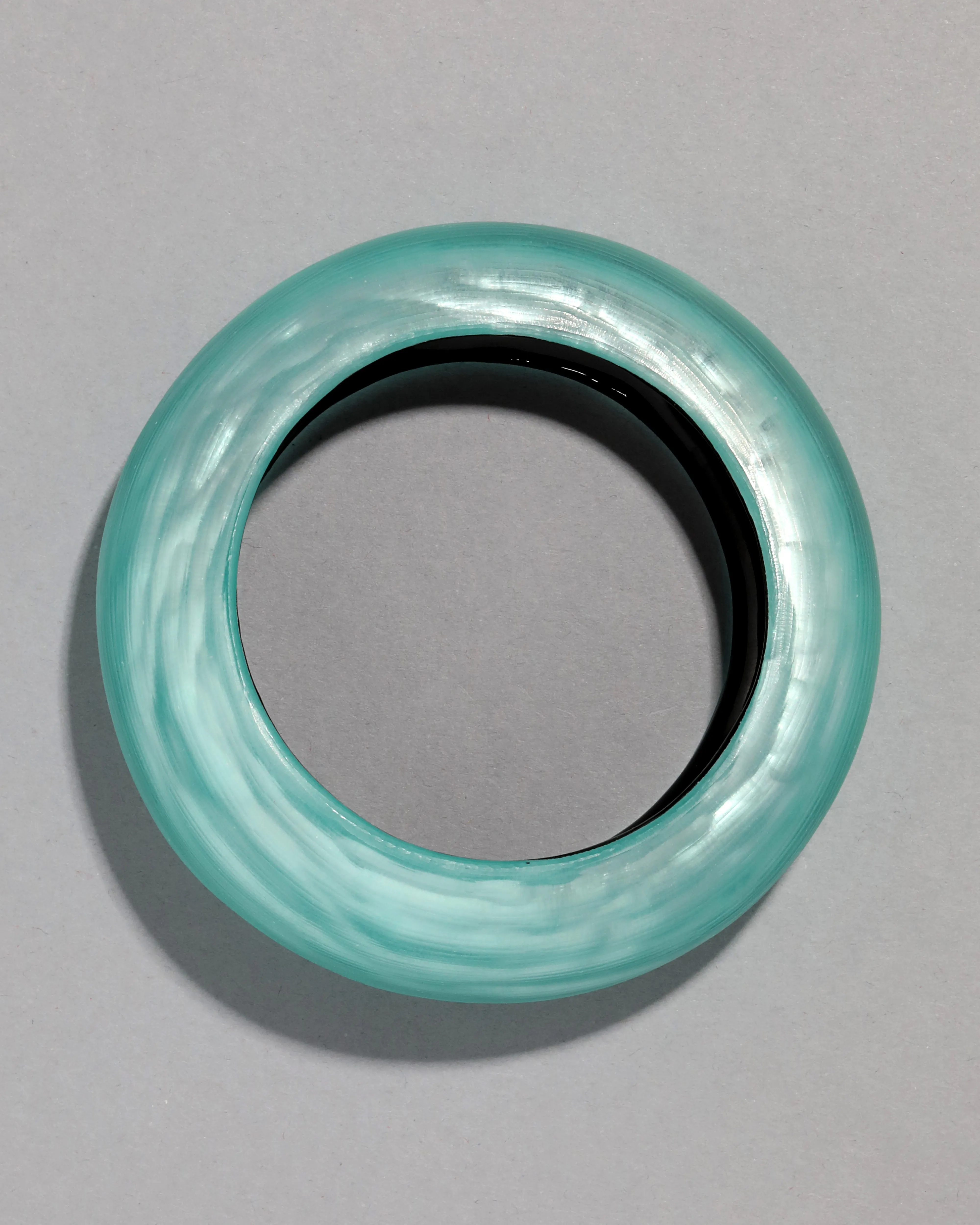Puffy Lucite Tapered Bangle Bracelet- Mint Green sold by Alexis Bittar product image thumbnail 3
