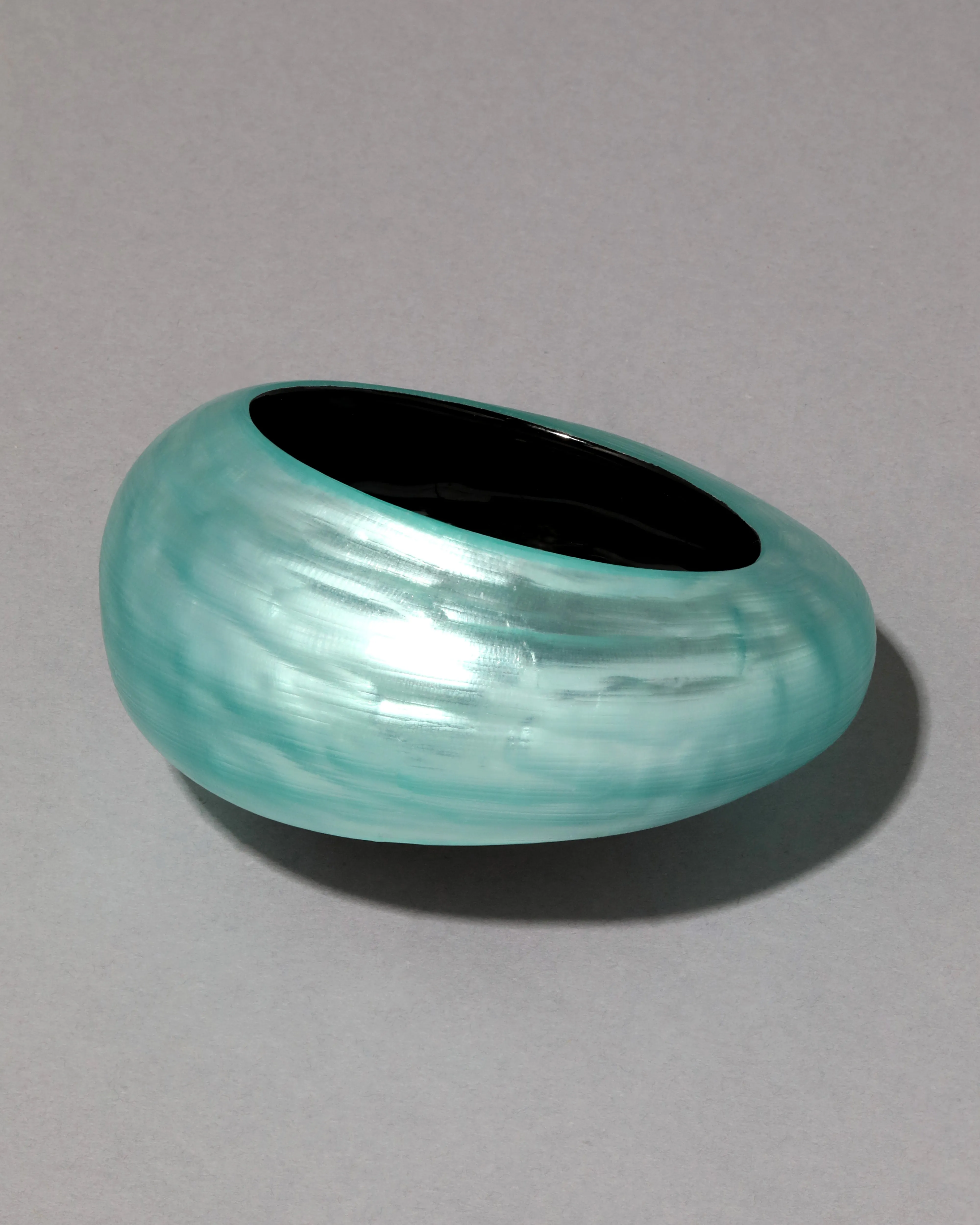 Puffy Lucite Tapered Bangle Bracelet- Mint Green sold by Alexis Bittar