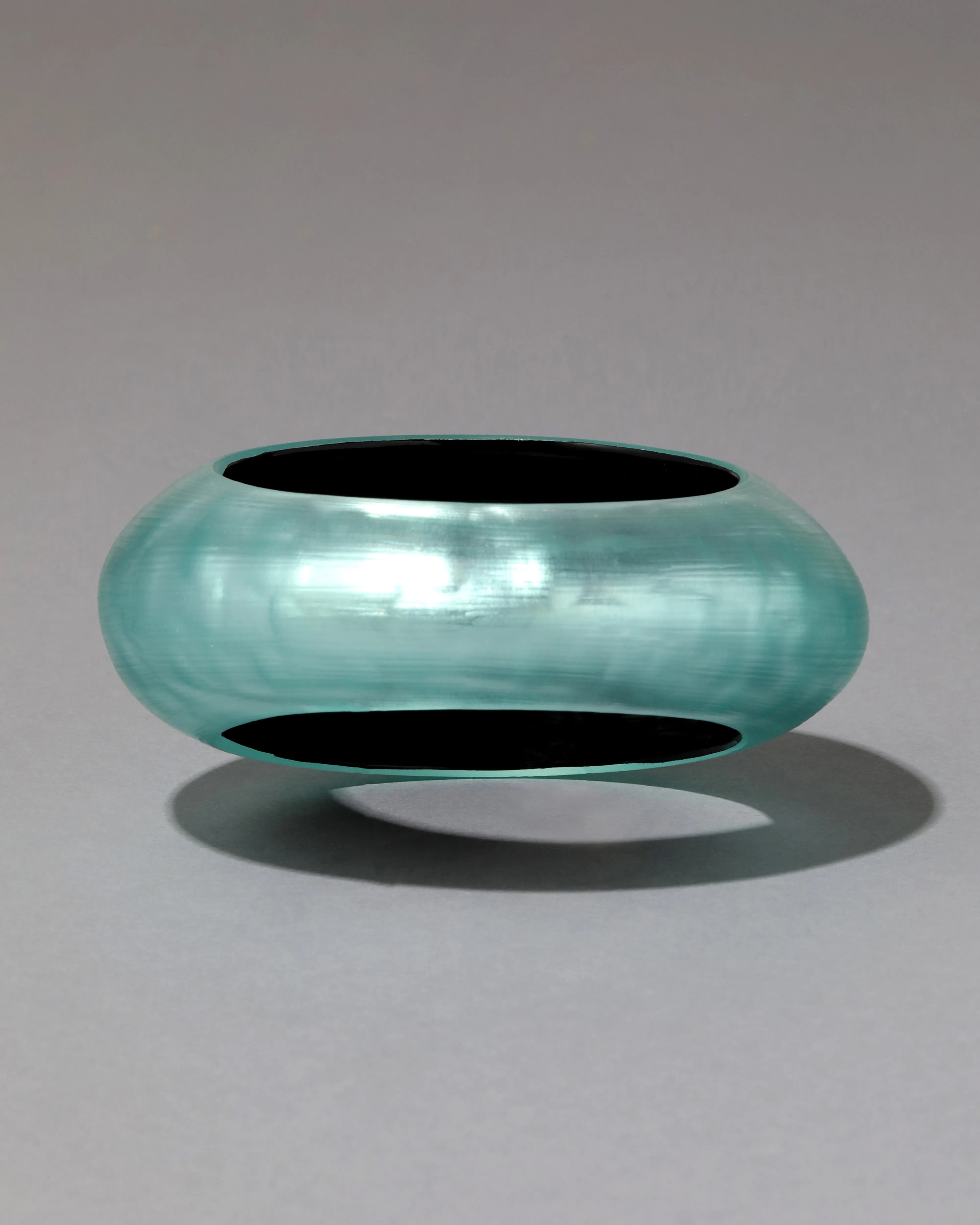 Puffy Lucite Tapered Bangle Bracelet- Mint Green sold by Alexis Bittar product image thumbnail 5
