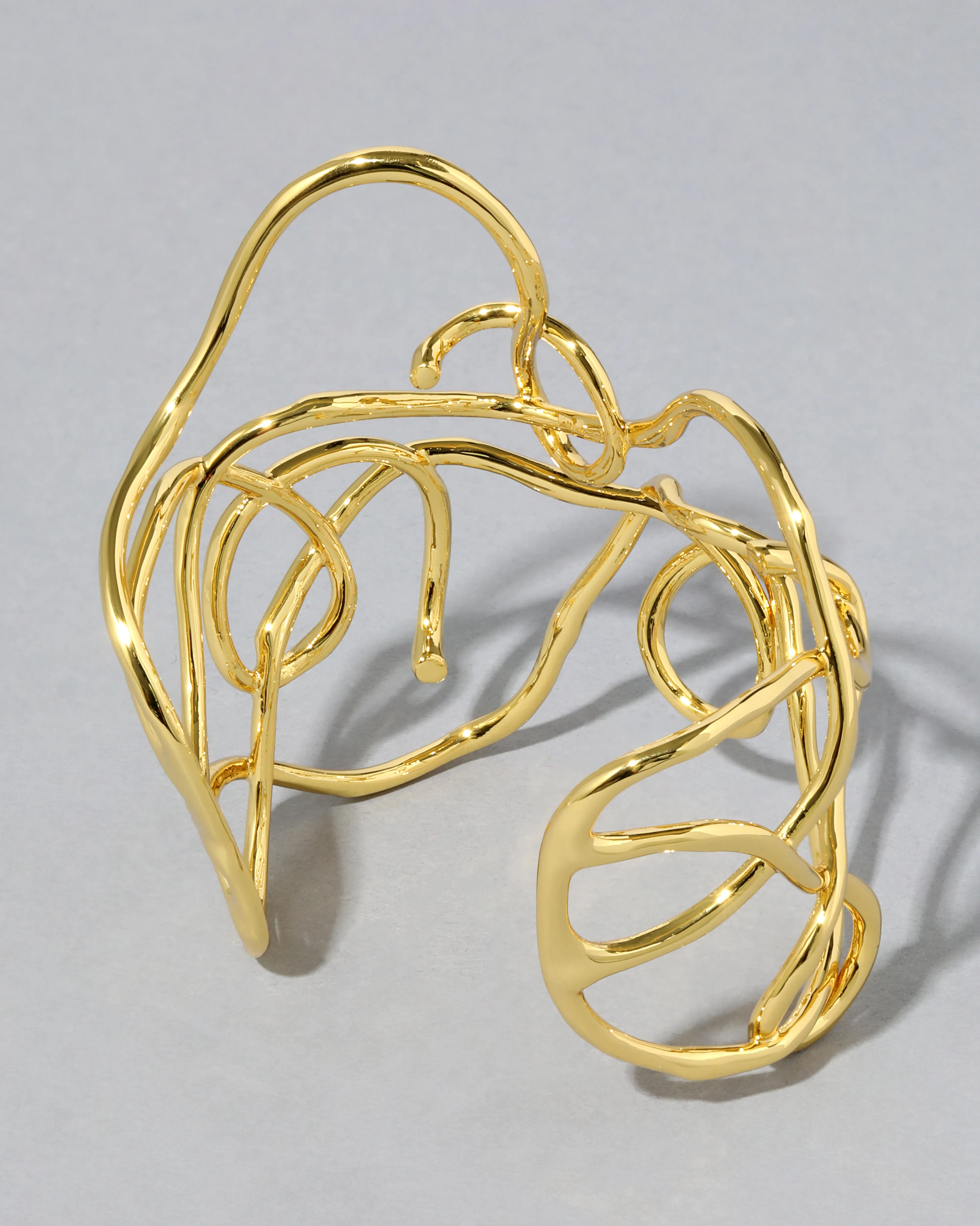 Twisted Gold Large Cuff Bracelet sold by Alexis Bittar product image thumbnail 5