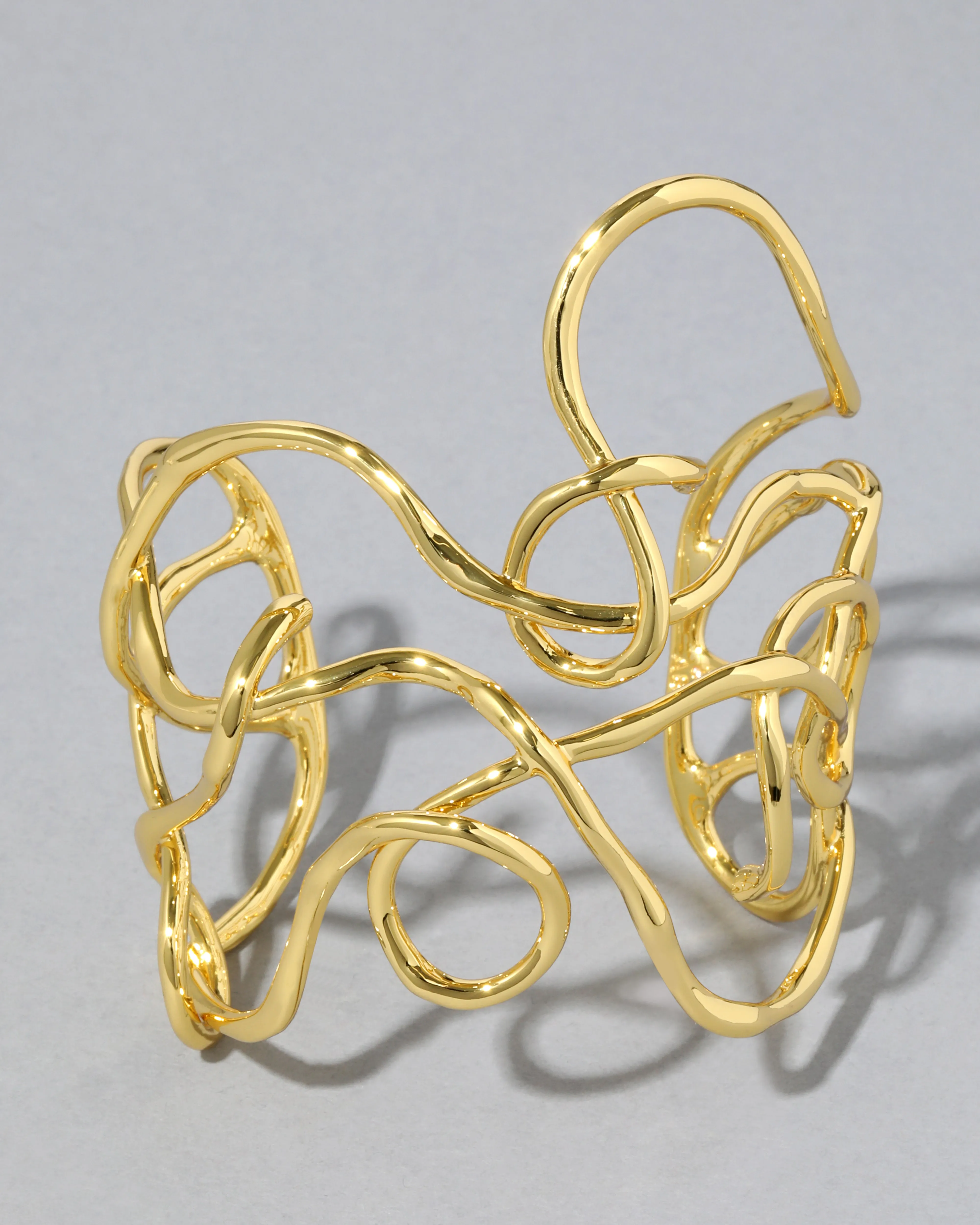 Twisted Gold Large Cuff Bracelet sold by Alexis Bittar