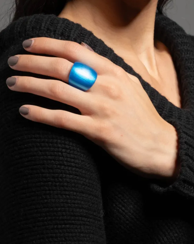 Lucite Block Ring- Cerulean sold by Alexis Bittar