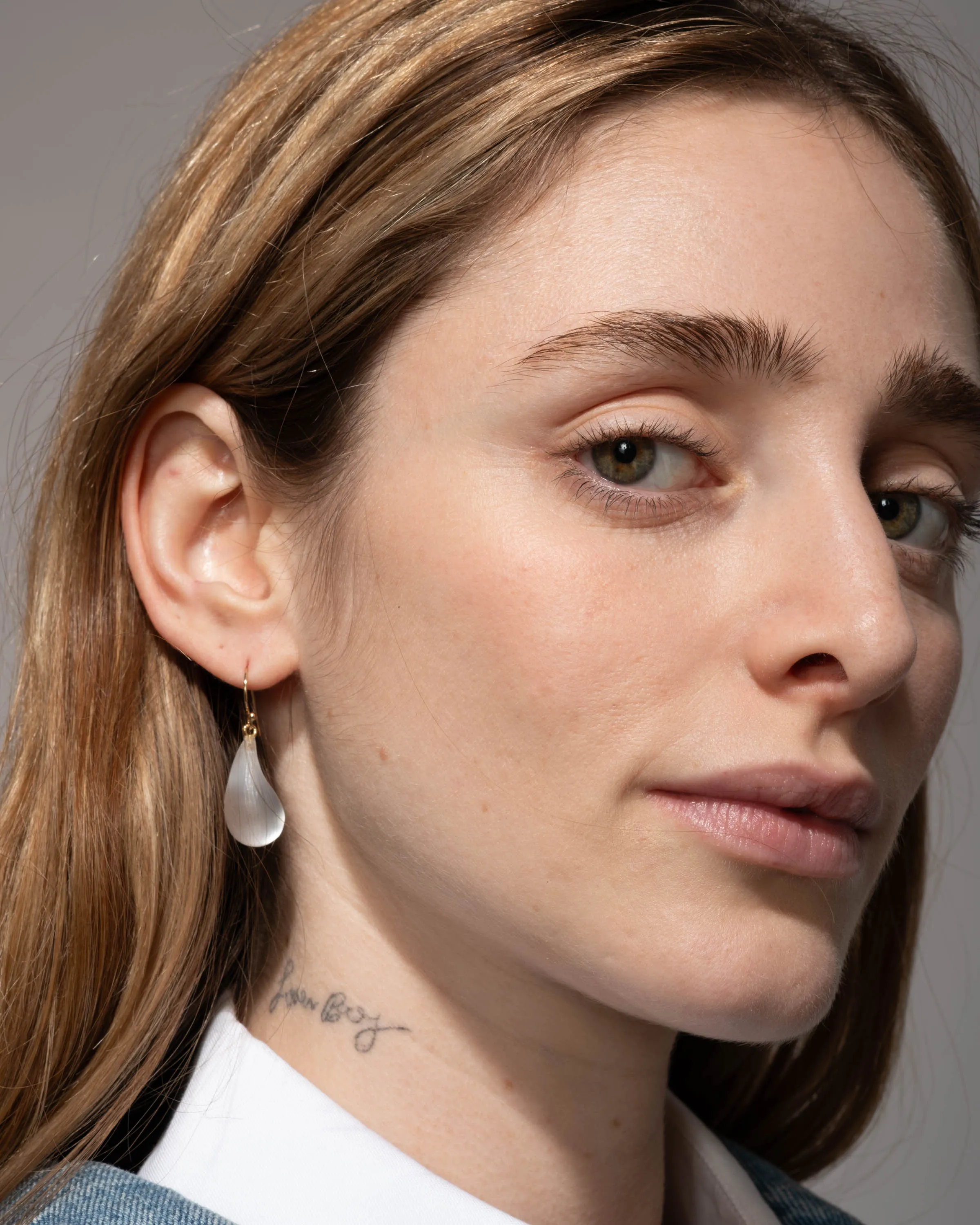 Lucite Dewdrop Earring- Silver sold by Alexis Bittar product image thumbnail 3