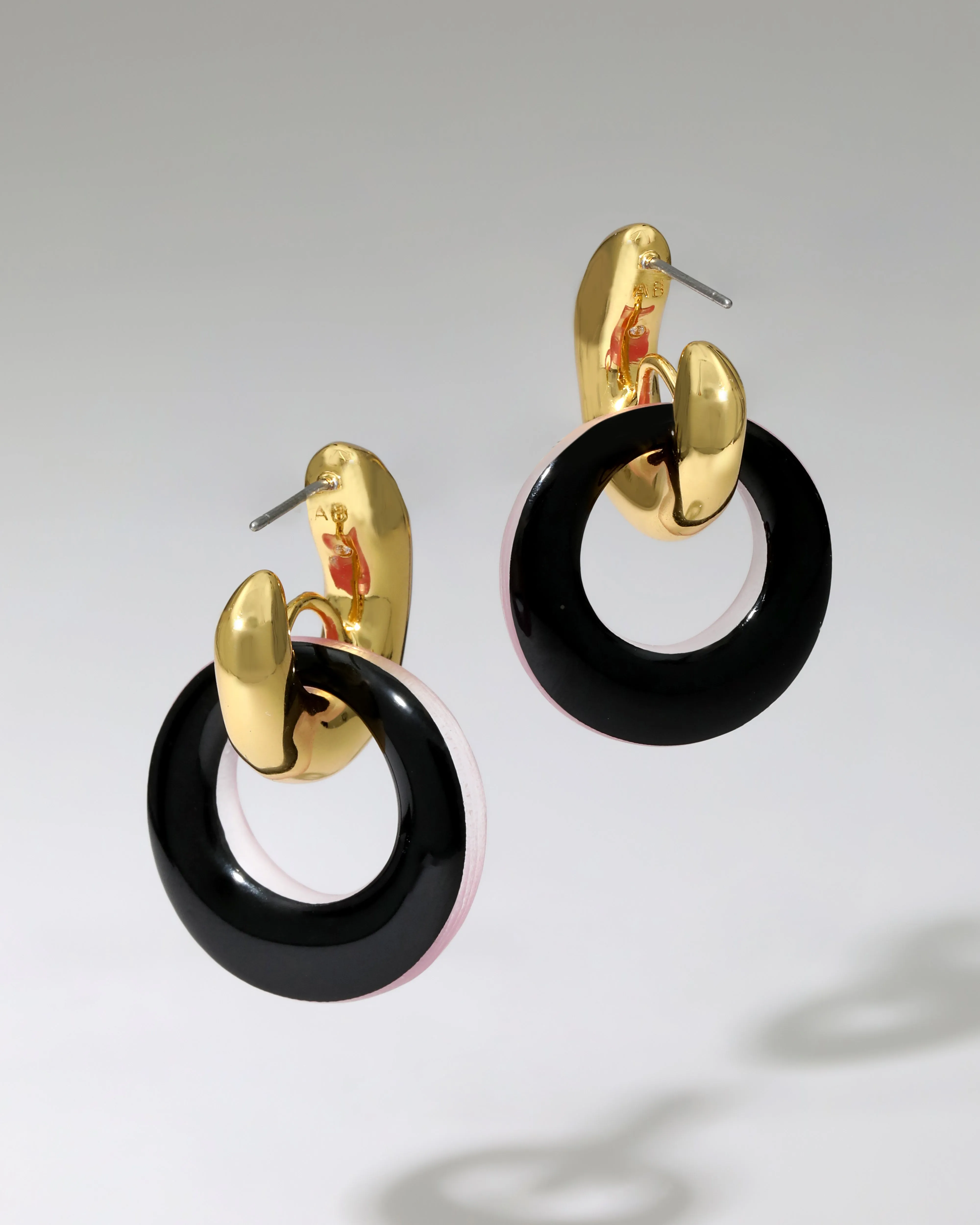 Luminous Lucite Door Knocker Earring- Candy Pink sold by Alexis Bittar product image thumbnail 3