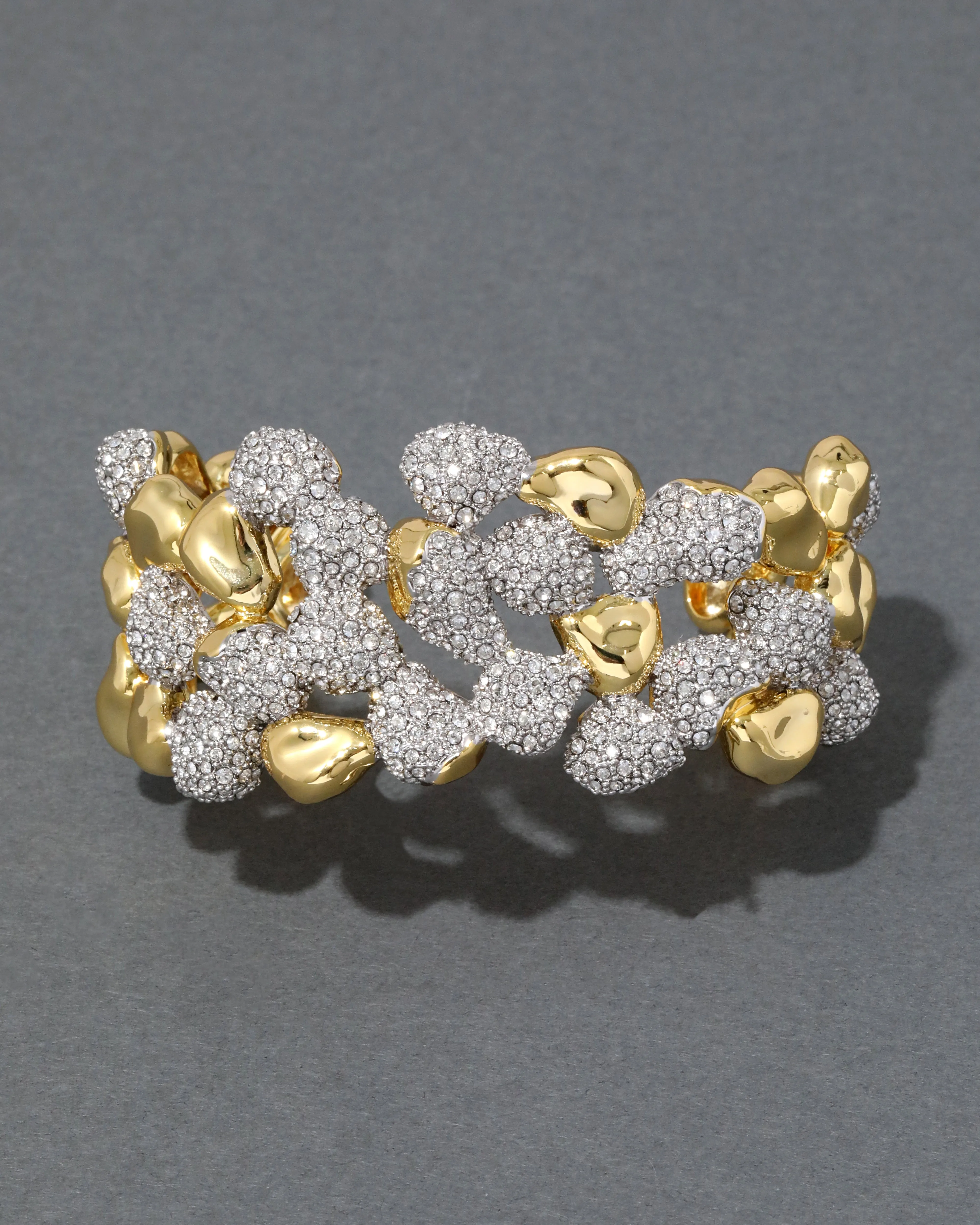 Solanales Crystal Pebble Wide Cuff Bracelet sold by Alexis Bittar product image thumbnail 4